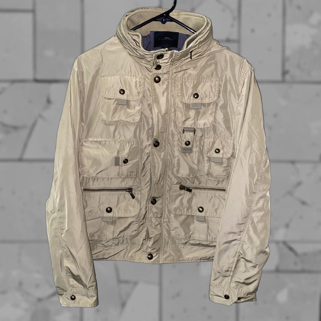Vintage Jack And Jones Jacket Full Zip Womens Beige Nylon M Regular Size Women Size M / US 6-8 / IT 42-44 - 1 Thumbnail