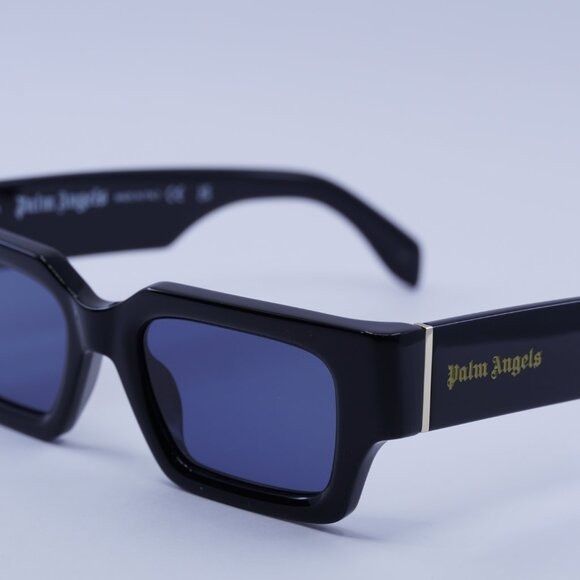 Palm Angels Palm Angels PERI086 HYDE 1045 Sunglasses Black Rectangle Size ONE SIZE - 2 Thumbnail