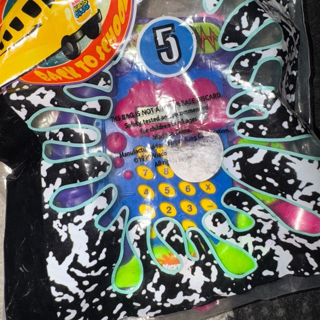 Nickelodeon Nickelodeon Back To School Calculator #5 - 1999 Burger King Size ONE SIZE - 4 Thumbnail