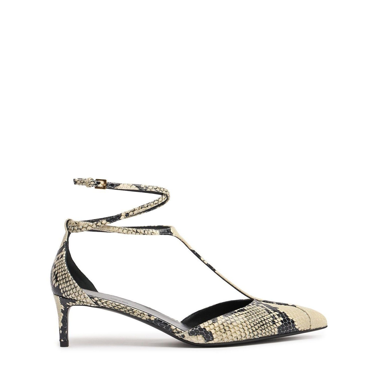 KHAITE Mia Natural Embossed Leather 45mm Pumps New And Authe
