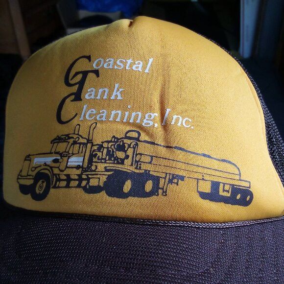 Vintage Deadstock Vintage Coastal Tank Cleaning Snap Trucker Hat Size ONE SIZE - 2 Thumbnail