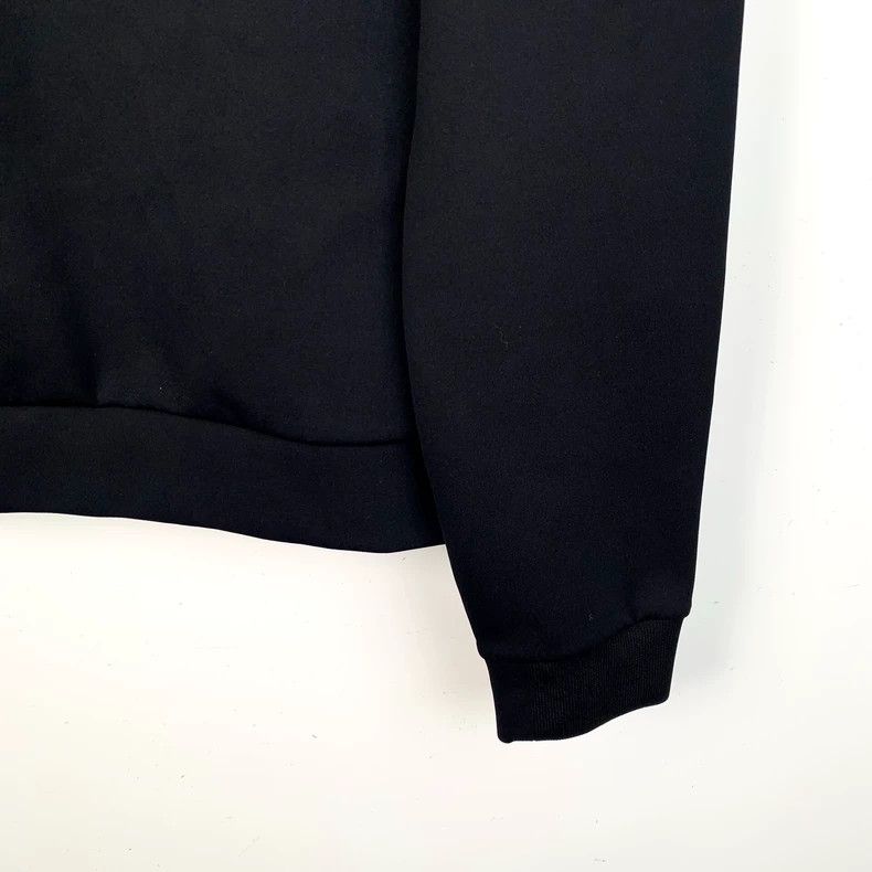Prada Prada Black hooded half-zipper long-sleeved sweatshirt 2501 Size US XL / EU 56 / 4 - 4 Thumbnail