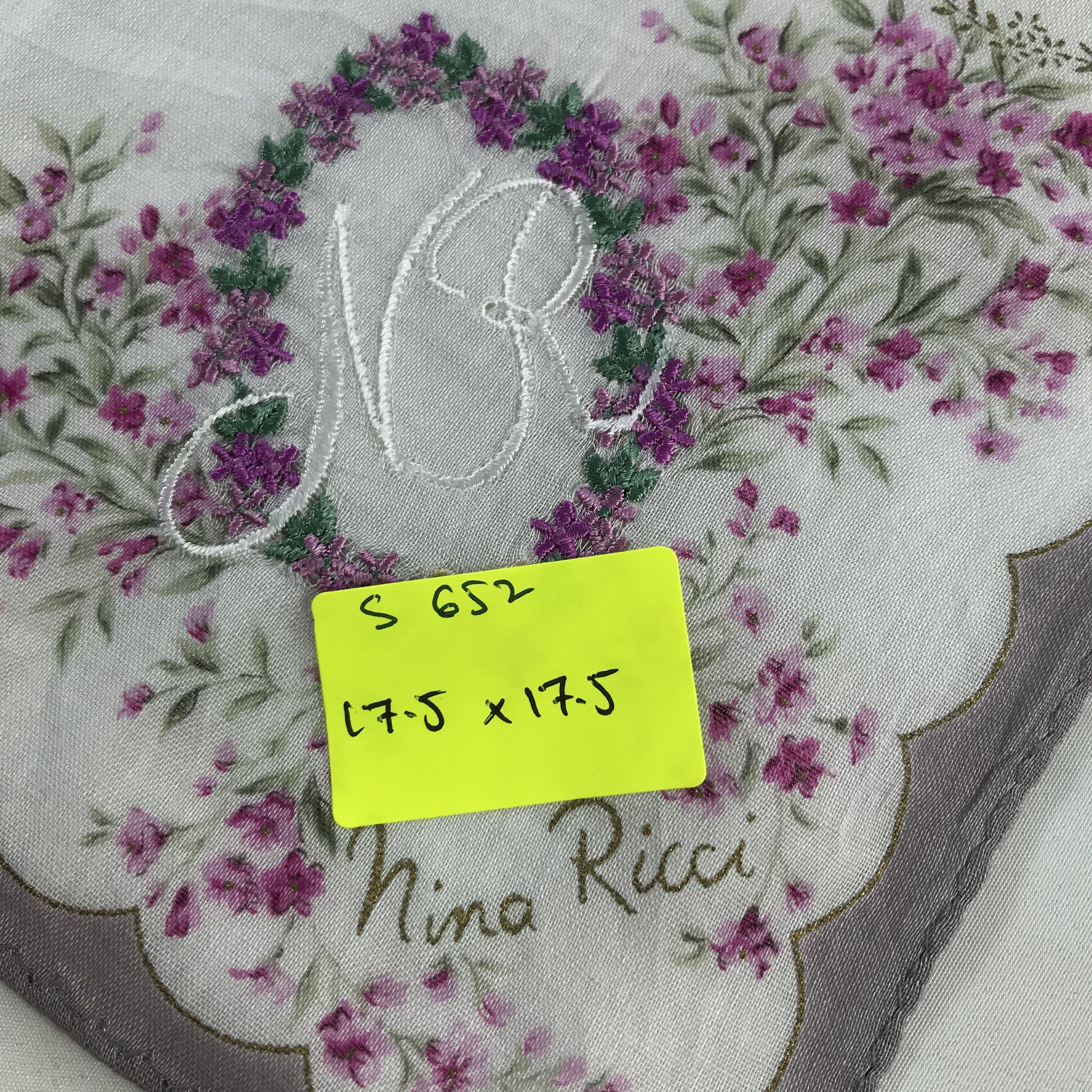 Nina Ricci × Vintage Nina Ricci Bandana / Handkerchief / Neckerchief - S652 Size ONE SIZE - 5 Thumbnail