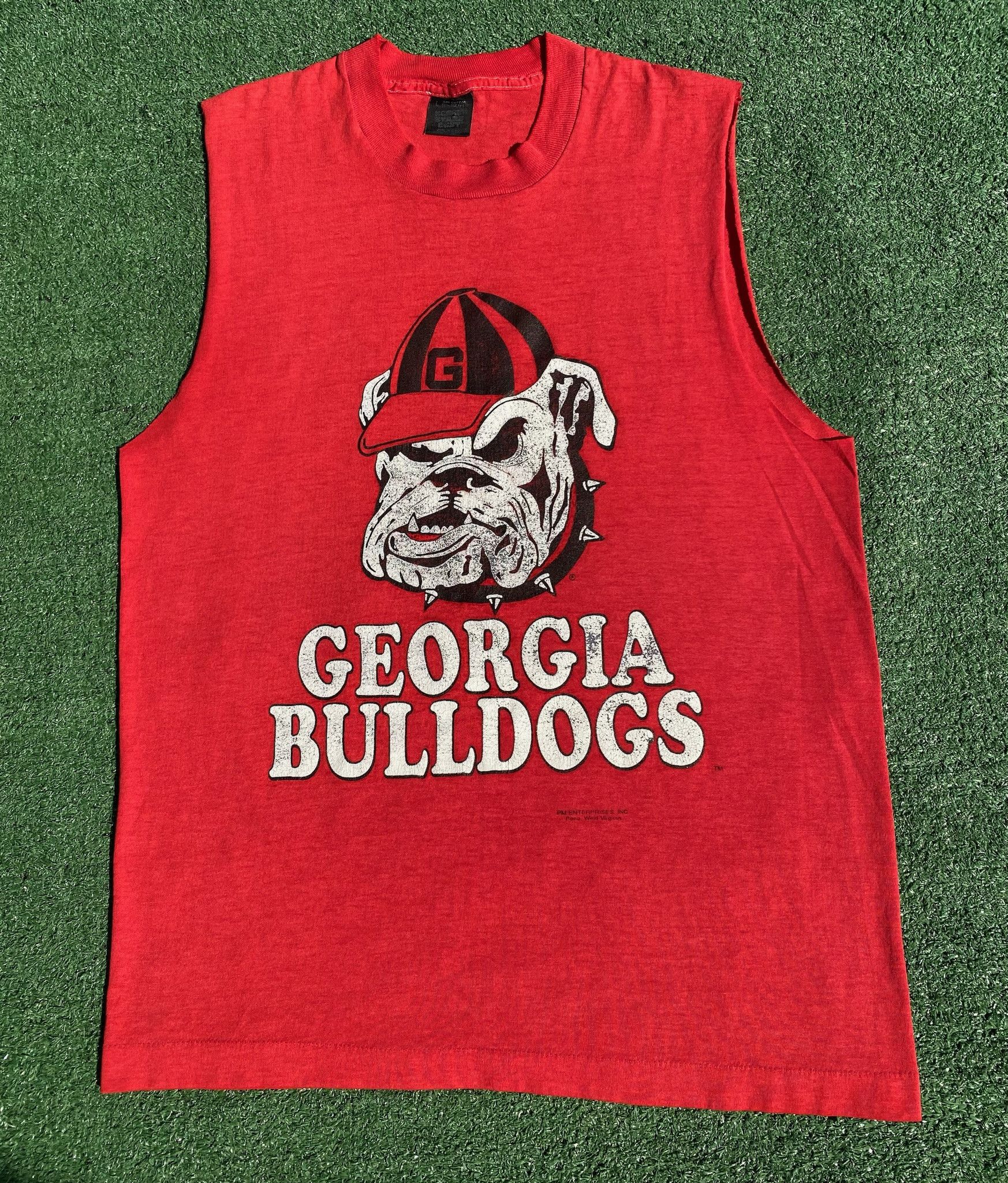 Vintage 80’s Georgia Bulldogs Sleeveless T-Shirt Medium Size US M / EU 48-50 / 2 - 1 Thumbnail