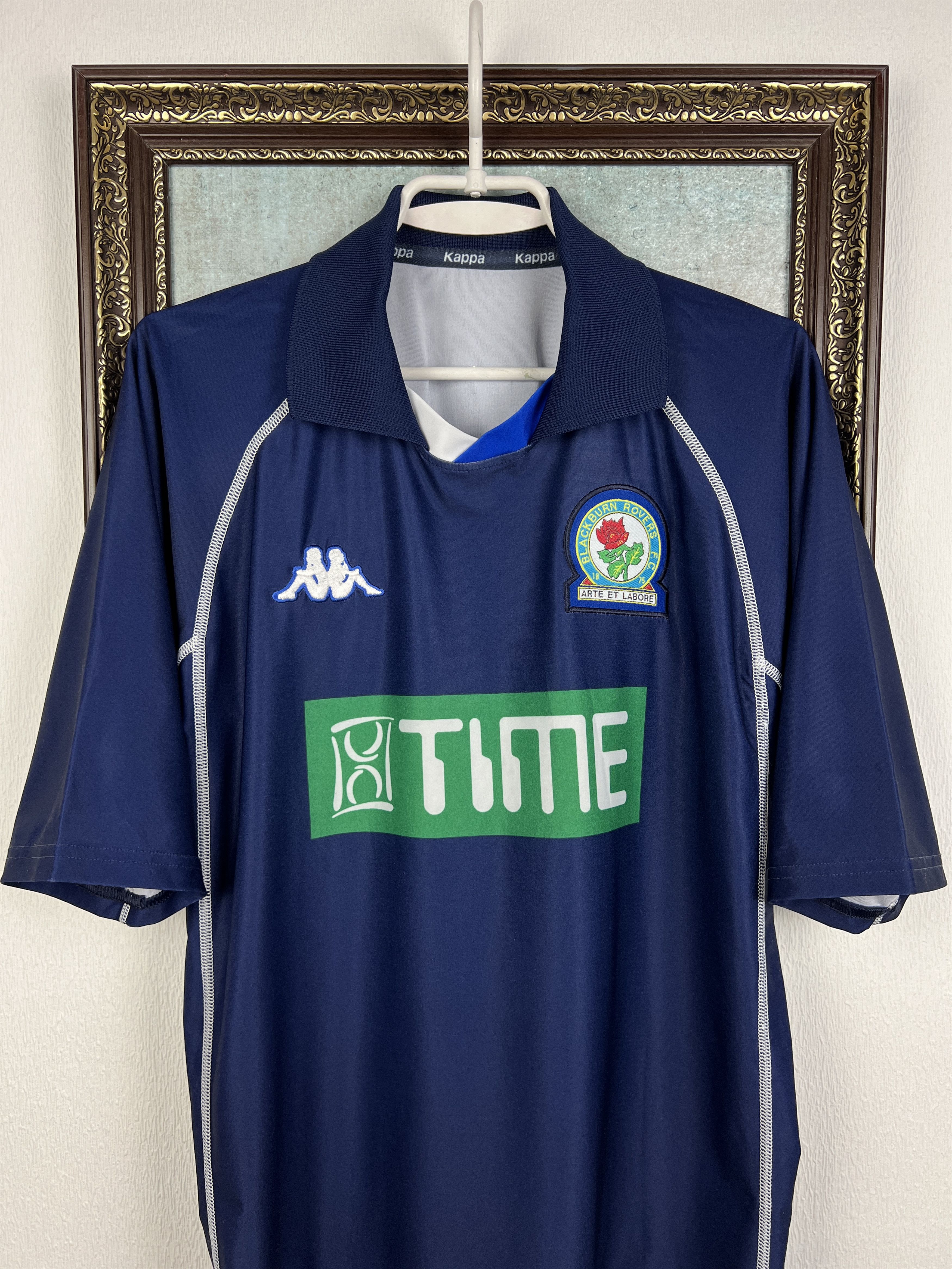 Kappa Blackburn Rovers Away football shirt Soccer Jersey Trikot Size US L / EU 52-54 / 3 - 2 Thumbnail