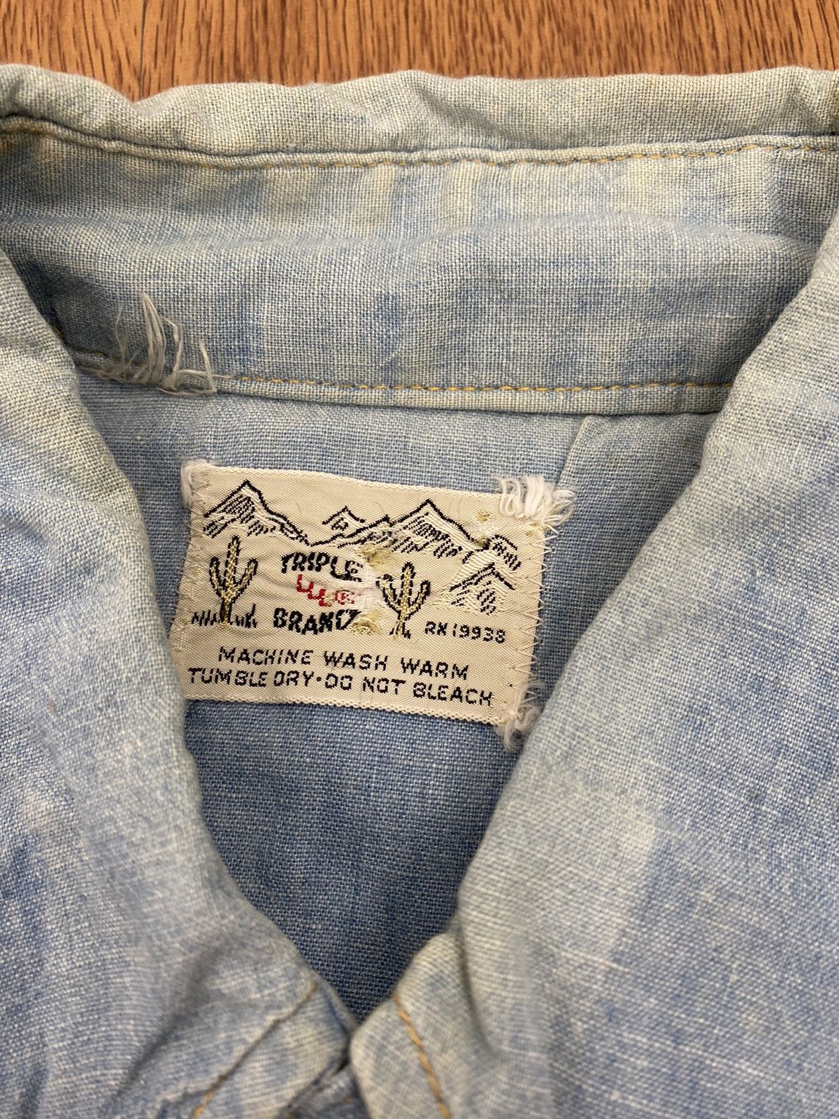 Sports Specialties × Vintage Vintage western chambray shirt Size US L / EU 52-54 / 3 - 5 Thumbnail