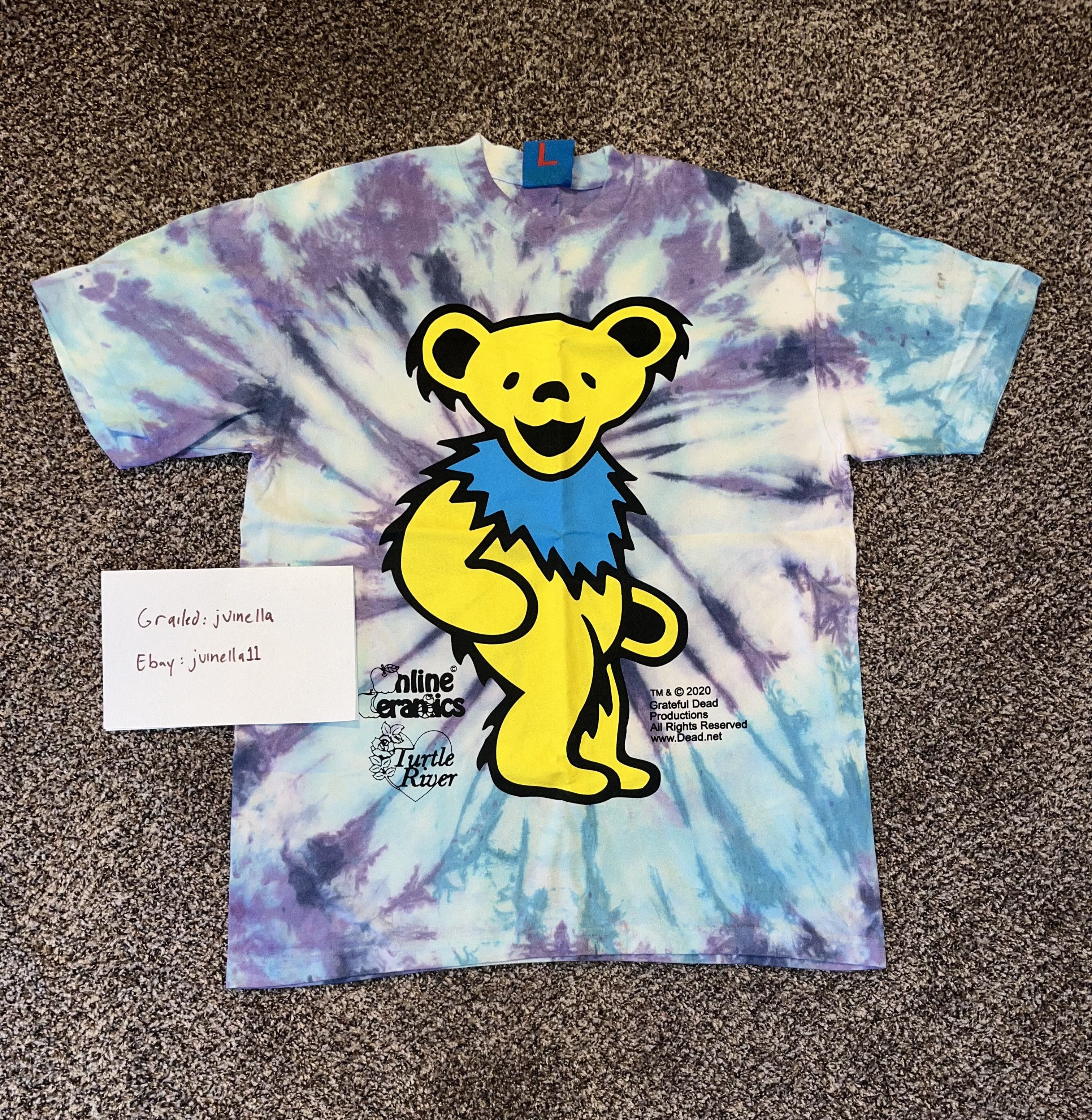 Grateful Dead × Online Ceramics Online ceramics Grateful Dead tee size L brand new tie dye Size US L / EU 52-54 / 3 - 1 Thumbnail