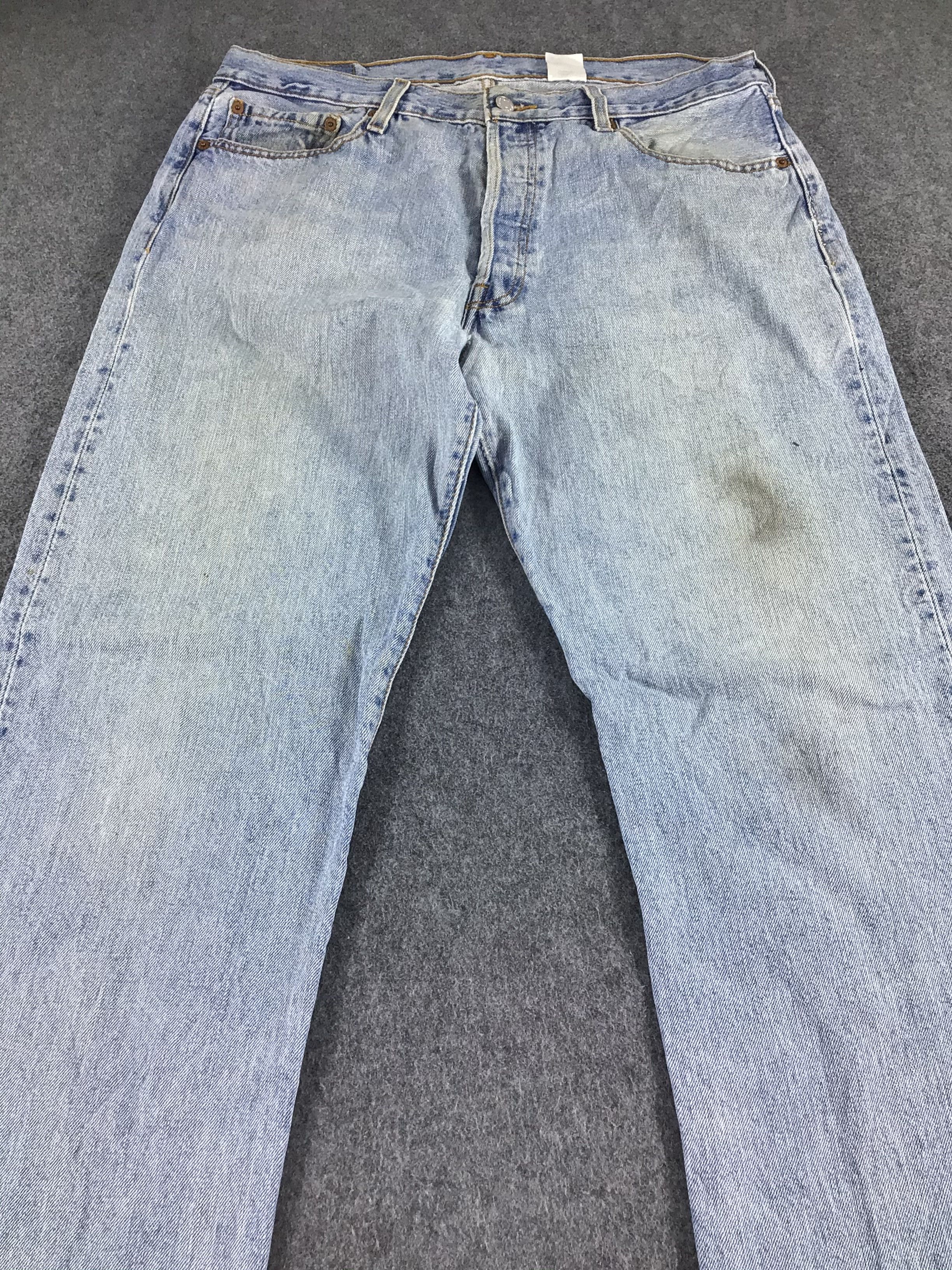 Levi's Vintage Levis 501 Jeans Levi's Faded Blue Denim -J418 Size US 35 - 3 Thumbnail