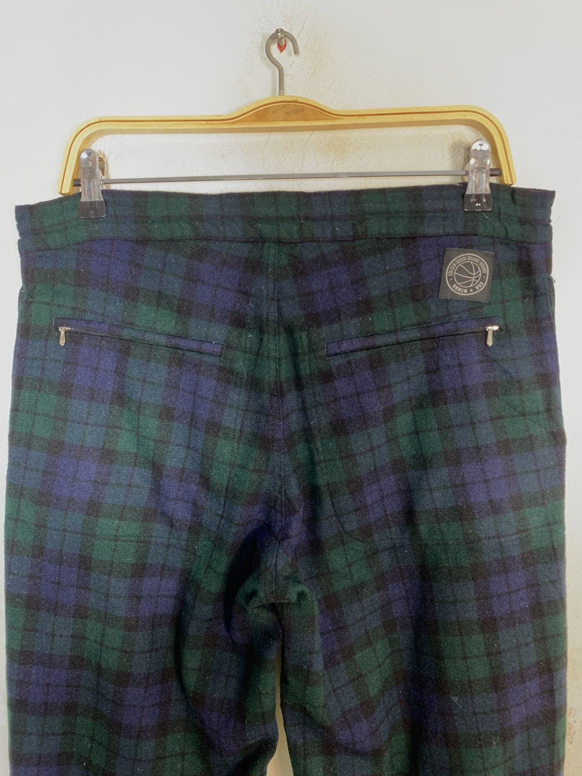 Canada Goose 90s Golden Goose Deluxe Venezia Italia Plaid Checked Pant Size US 34 / EU 50 - 6 Thumbnail