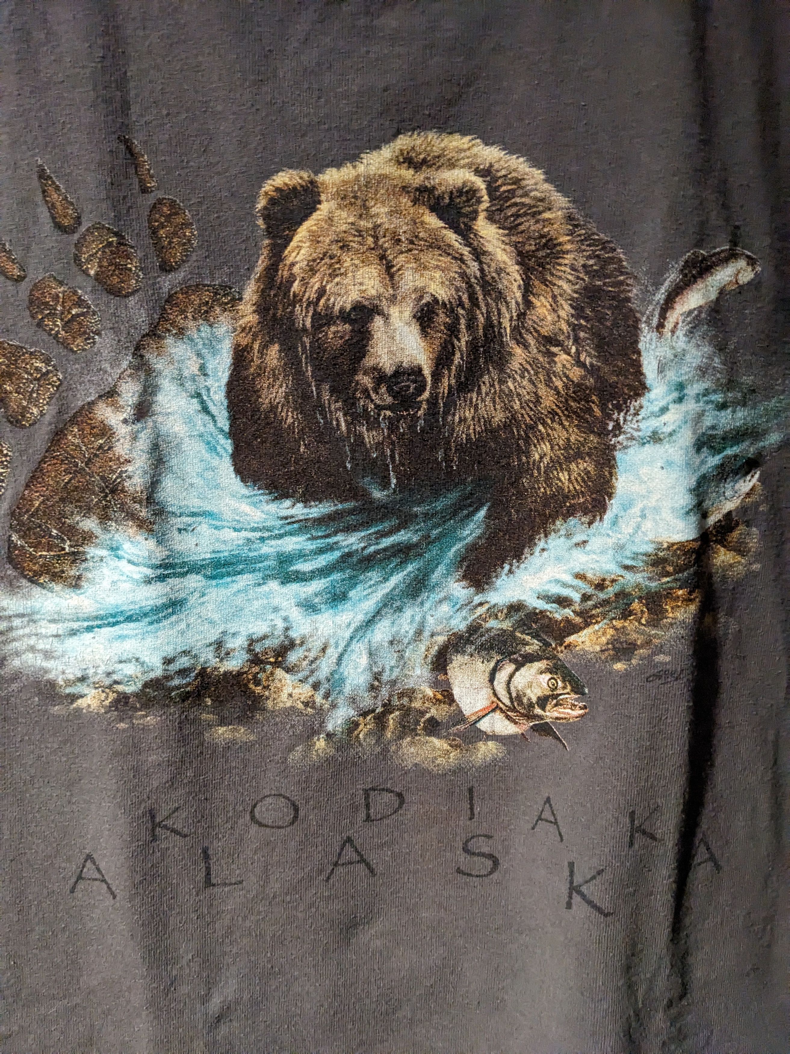 Vintage Vintage Y2K Kodiak Alaska Bear Animal Nature Medium T-Shirt Size US M / EU 48-50 / 2 - 2 Thumbnail