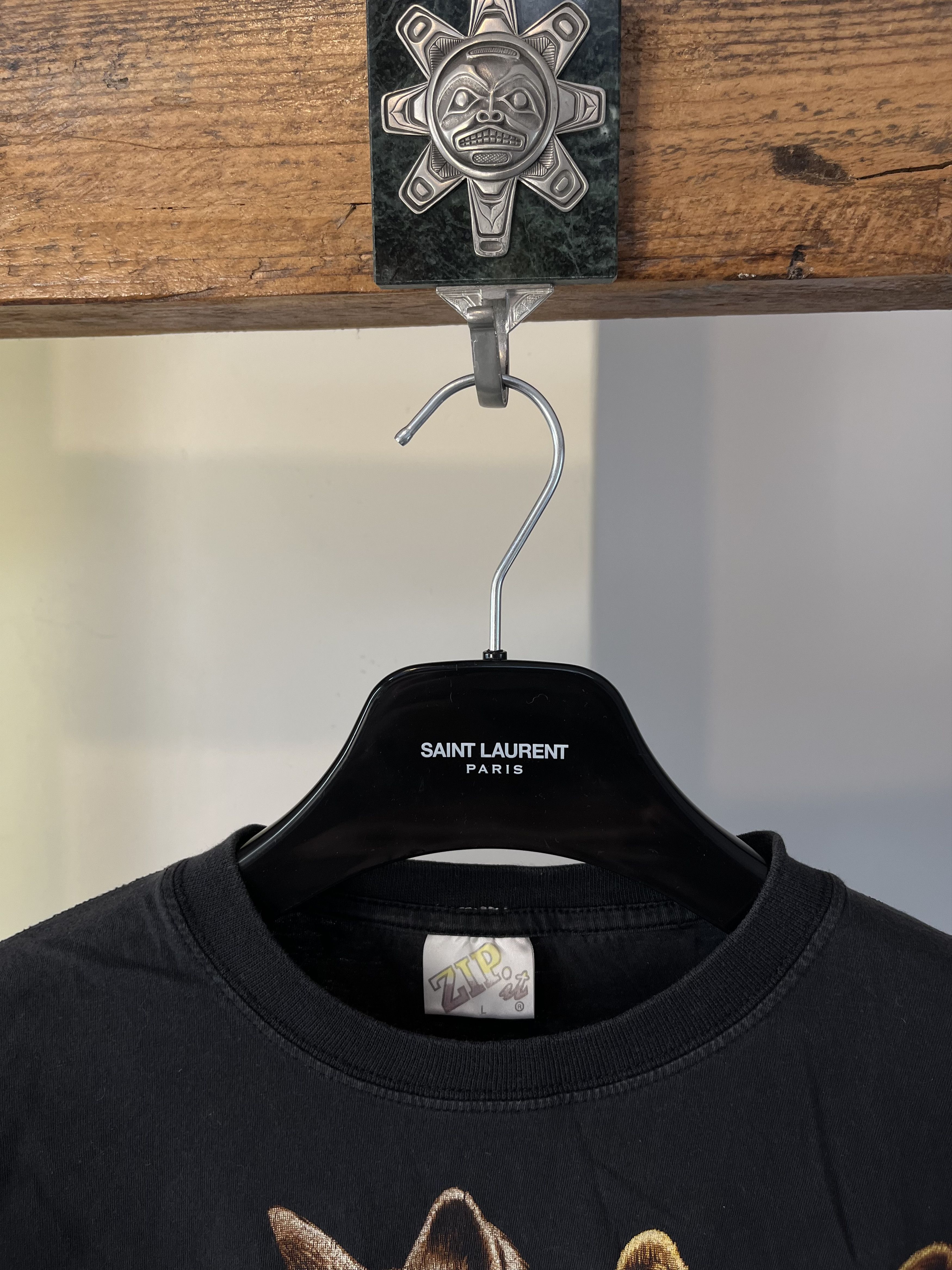 The Mountain × Vintage Vintage y2k Wolf Forest Animal Native Nature T Shirt Size US L / EU 52-54 / 3 - 3 Thumbnail