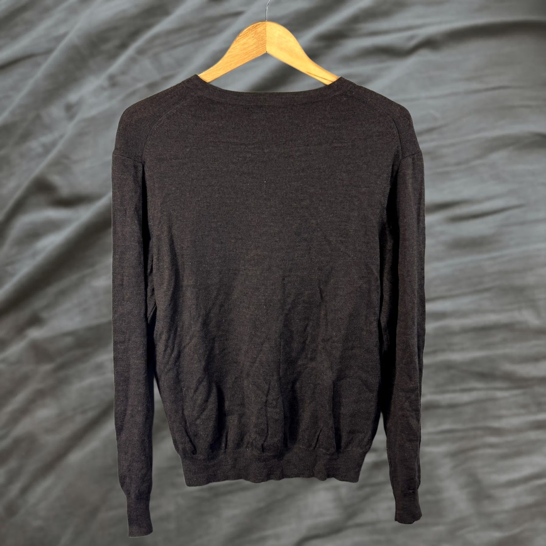 Vintage Davis & Squire Sweater Mens Large Brown V-Neck Pullover 100% Merino Wool Knit Size US L / EU 52-54 / 3 - 1 Thumbnail