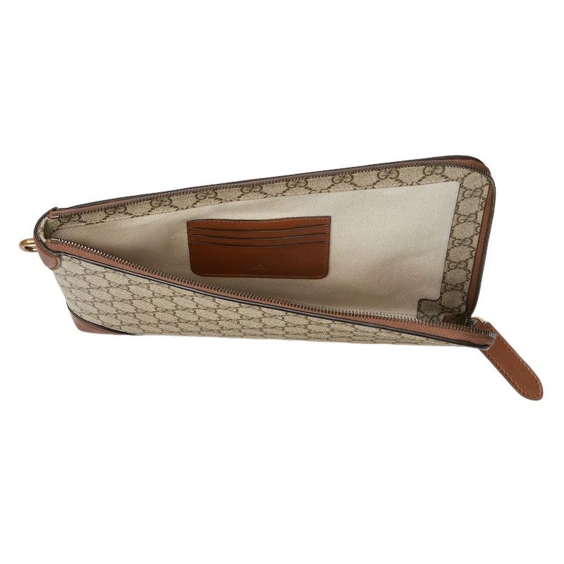 Gucci GUCCI GG Small Beige/Brown Business Case New/Auth Size ONE SIZE - 5 Thumbnail