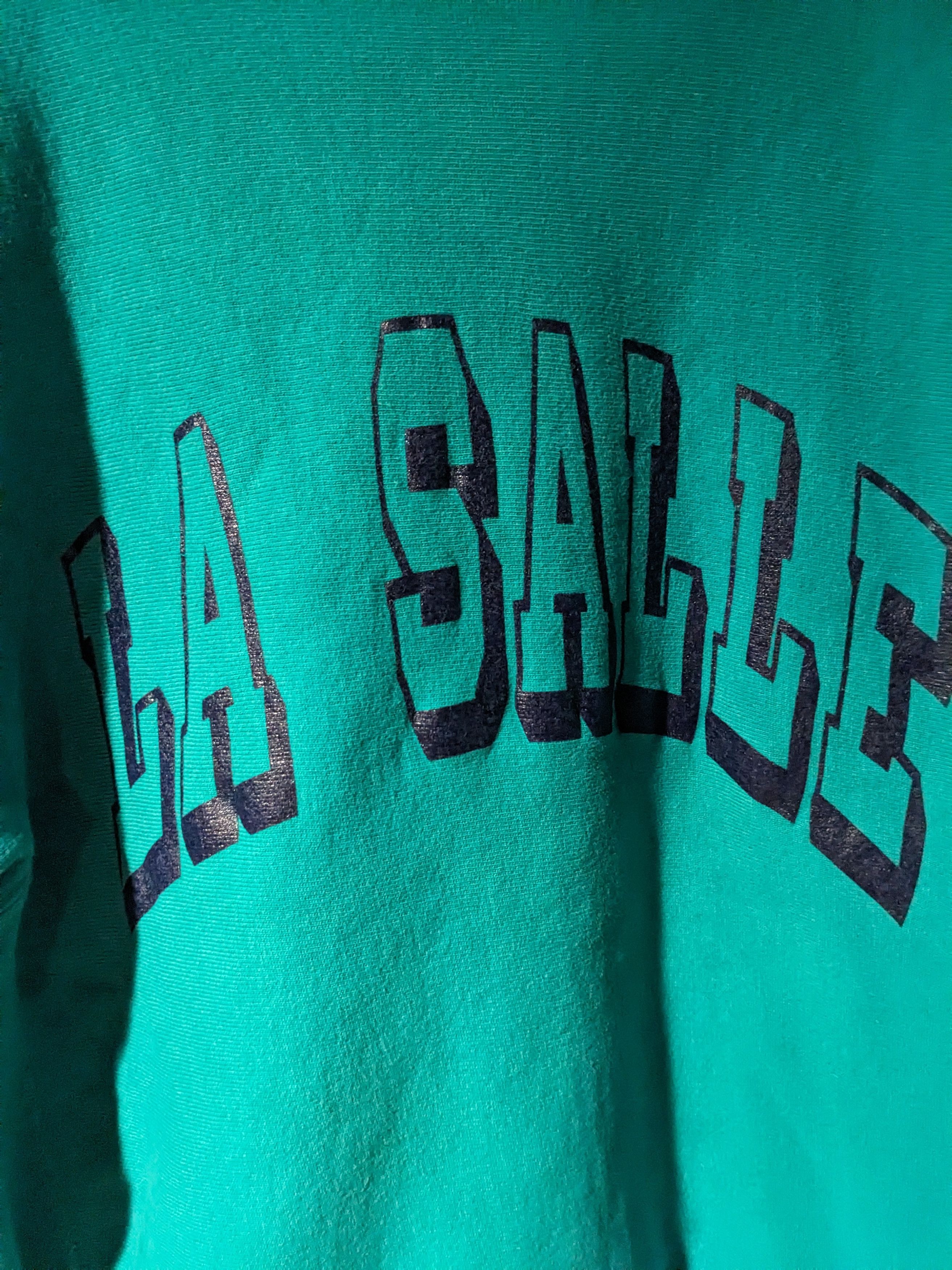 Champion × Vintage Vintage 90s La Salle University Champion Reverse Sweatshirt Size US M / EU 48-50 / 2 - 2 Thumbnail