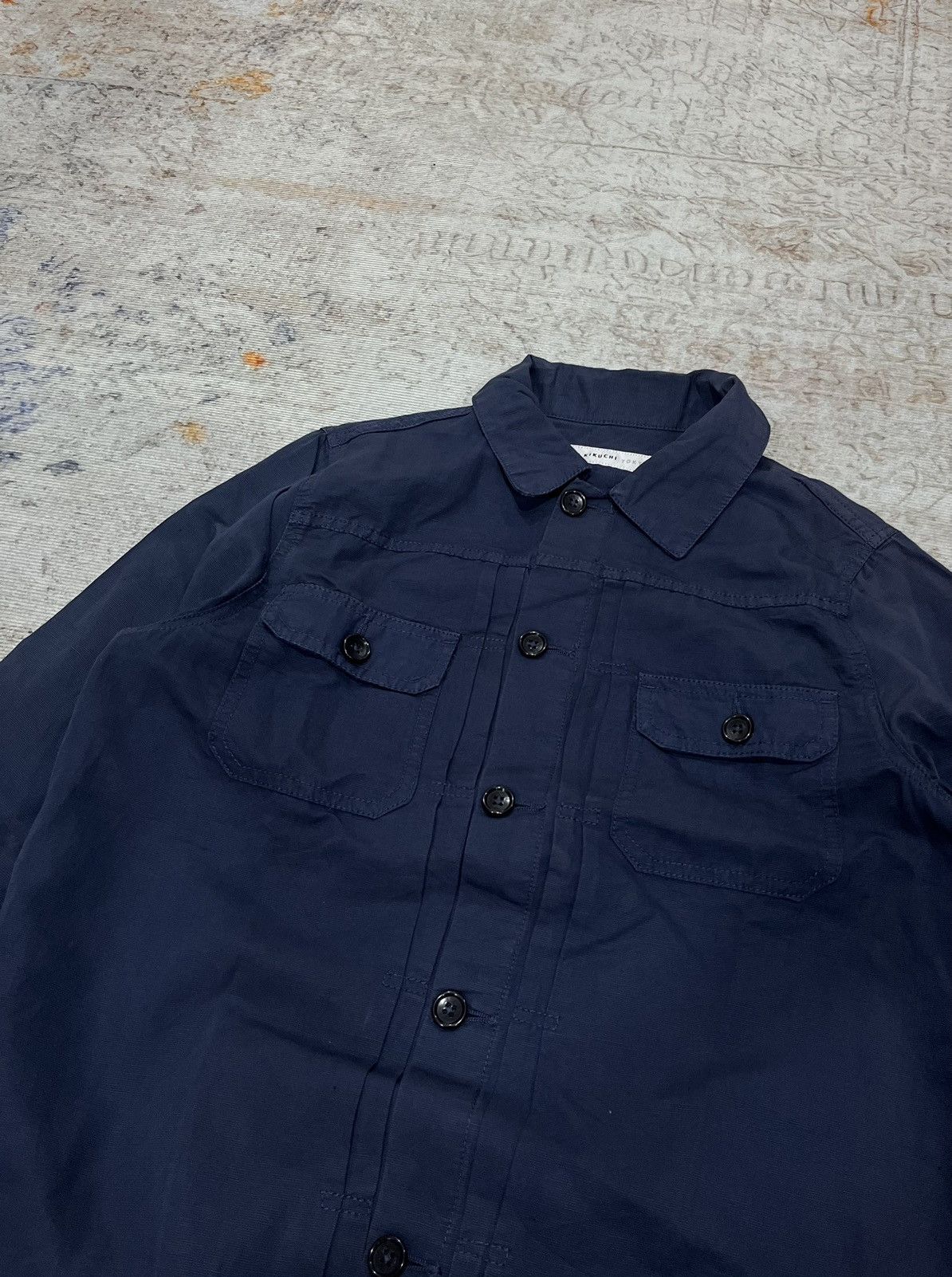 Takeo Kikuchi Takeo Kikuchi Tokyo Type I Canvas Button Up Size US L / EU 52-54 / 3 - 4 Thumbnail
