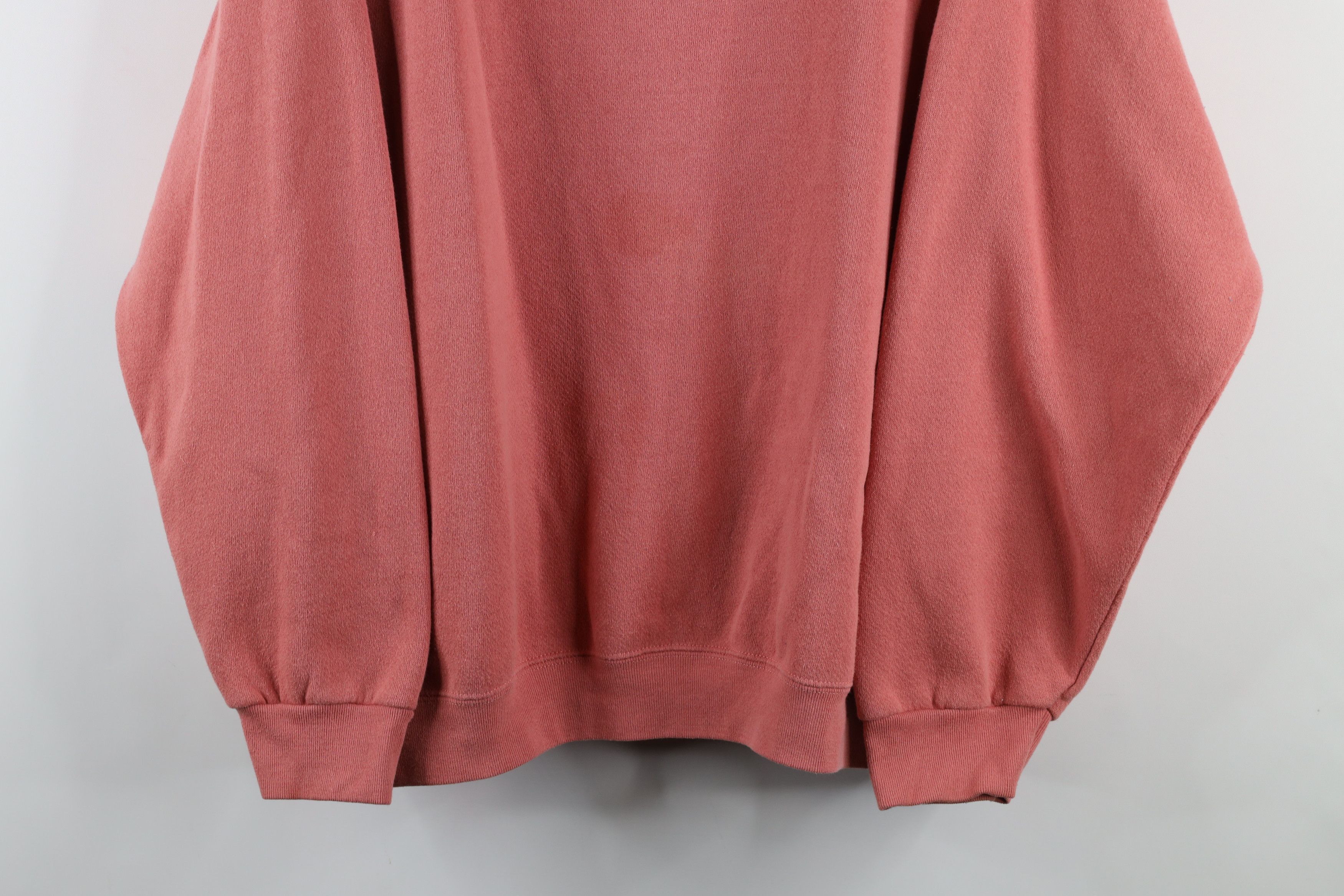 Vintage Vintage 90s Streetwear Blank Crewneck Sweatshirt Blush Pink Size 3XL / US 20-22 - 3 Thumbnail