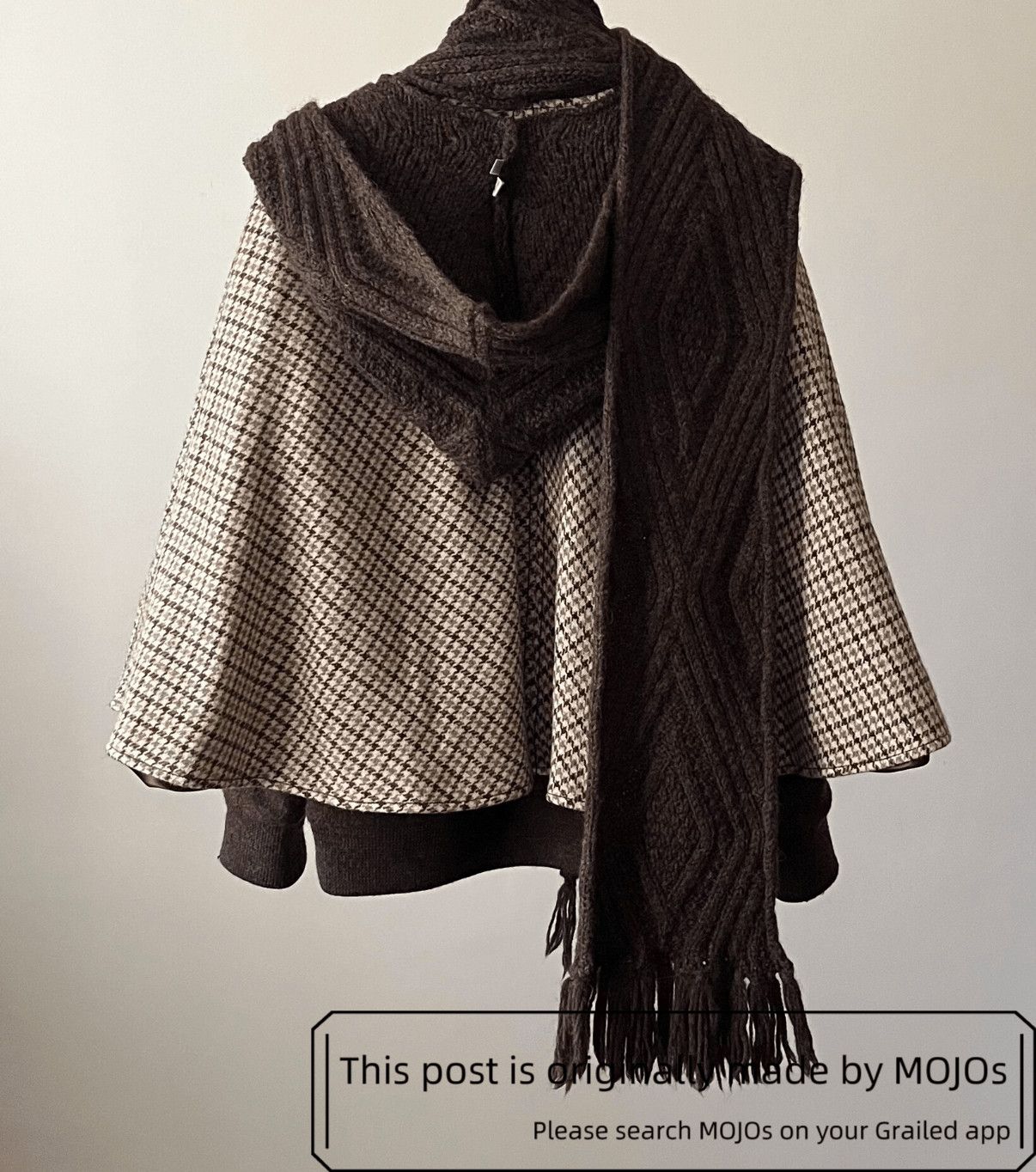 Number (N)ine Number Nine 02AW Brown Hoodie Pattern Scarf mojos7532 Size ONE SIZE - 3 Thumbnail
