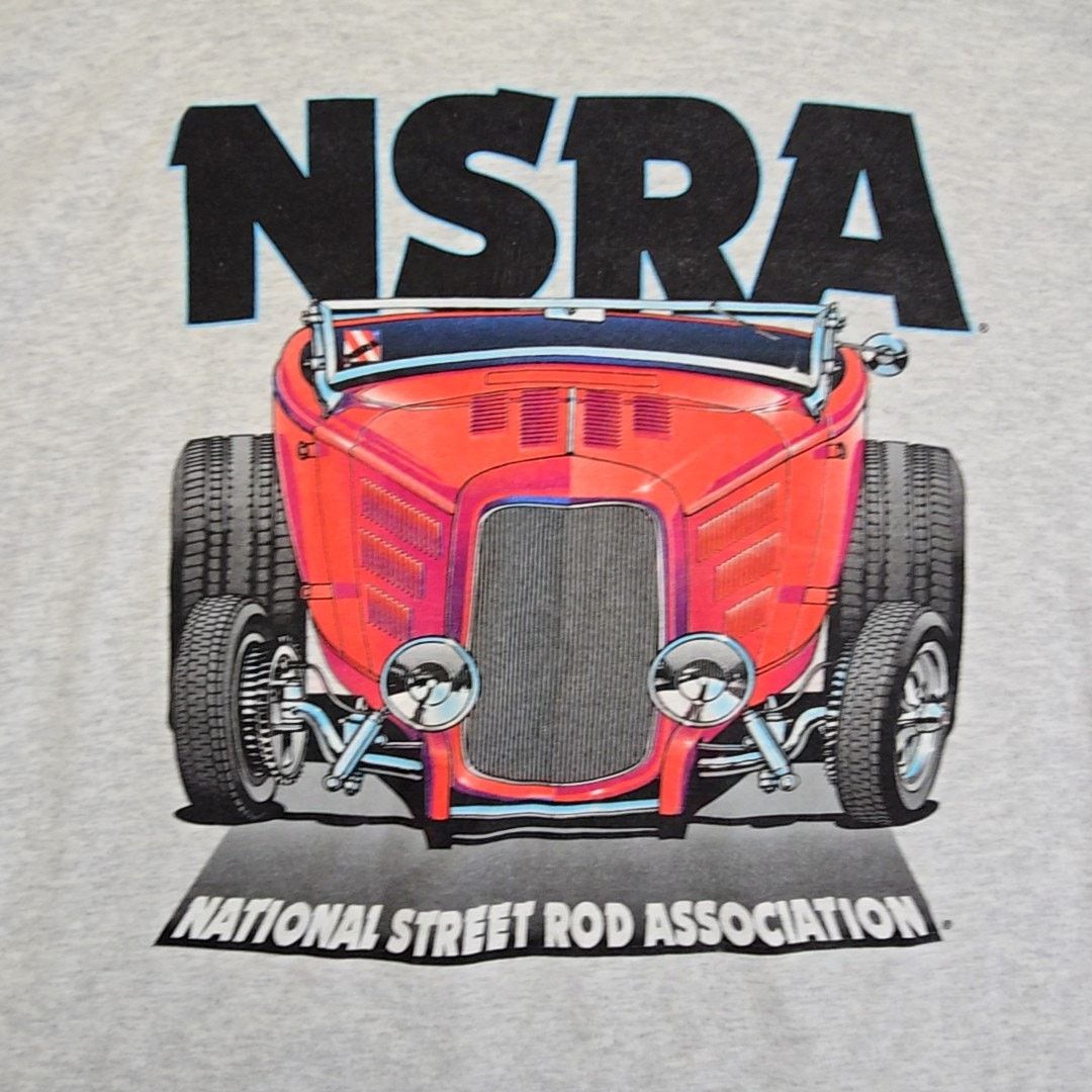 Gildan NSRA Street Rod Nationals Shirt Car Show Gray XL Graphic Tee Size US XL / EU 56 / 4 - 2 Thumbnail
