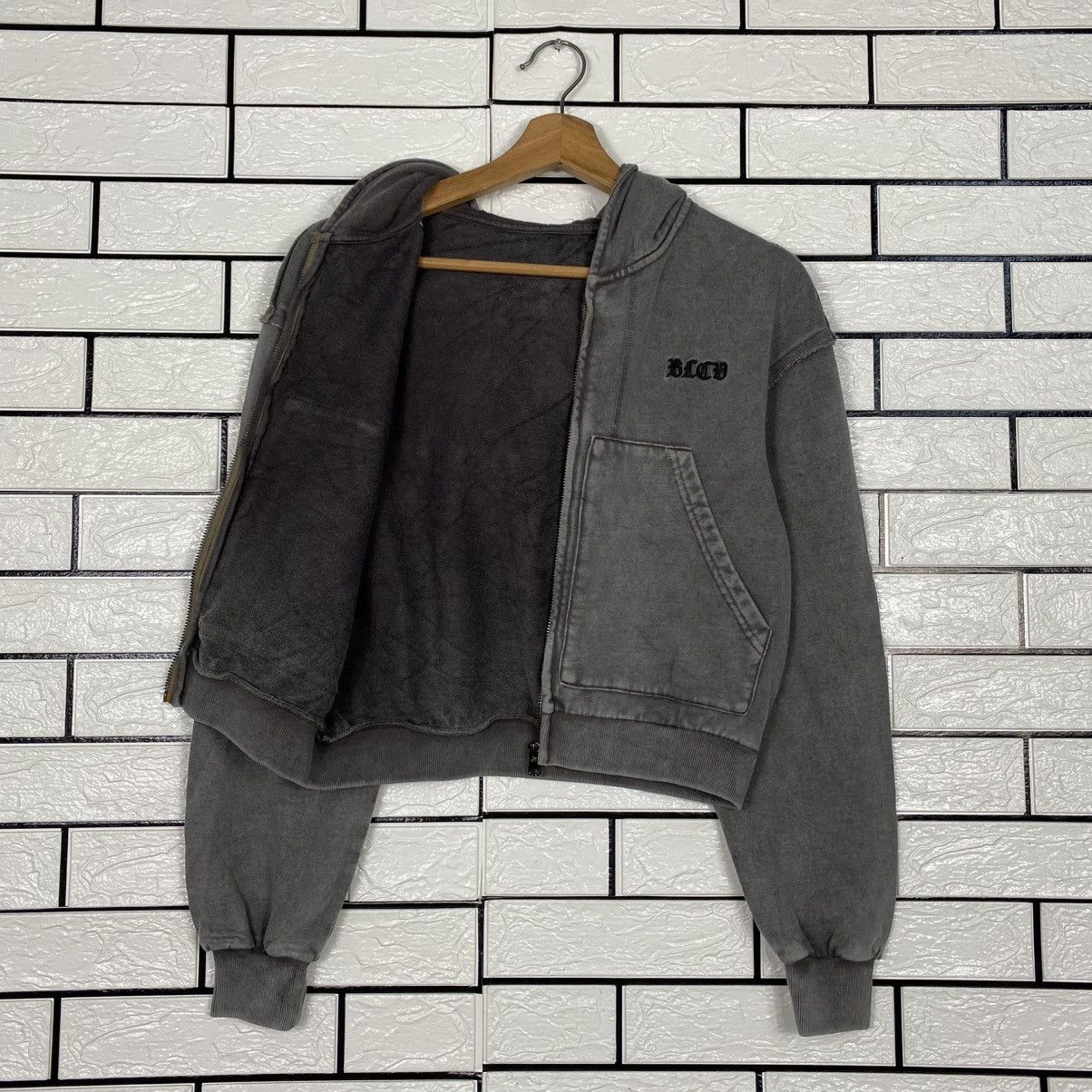 Japanese Brand Cropped Detroit Bomber Hoodie Jacket Unbranded Issey Miyake Size US M / EU 48-50 / 2 - 12 Thumbnail