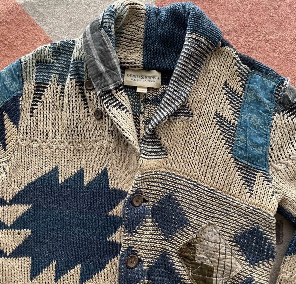 Denim & Supply Ralph Lauren Denim Supply Ralph Lauren Southwestern Patch Sweater K22 Size US XS / EU 42 / 0 - 3 Thumbnail