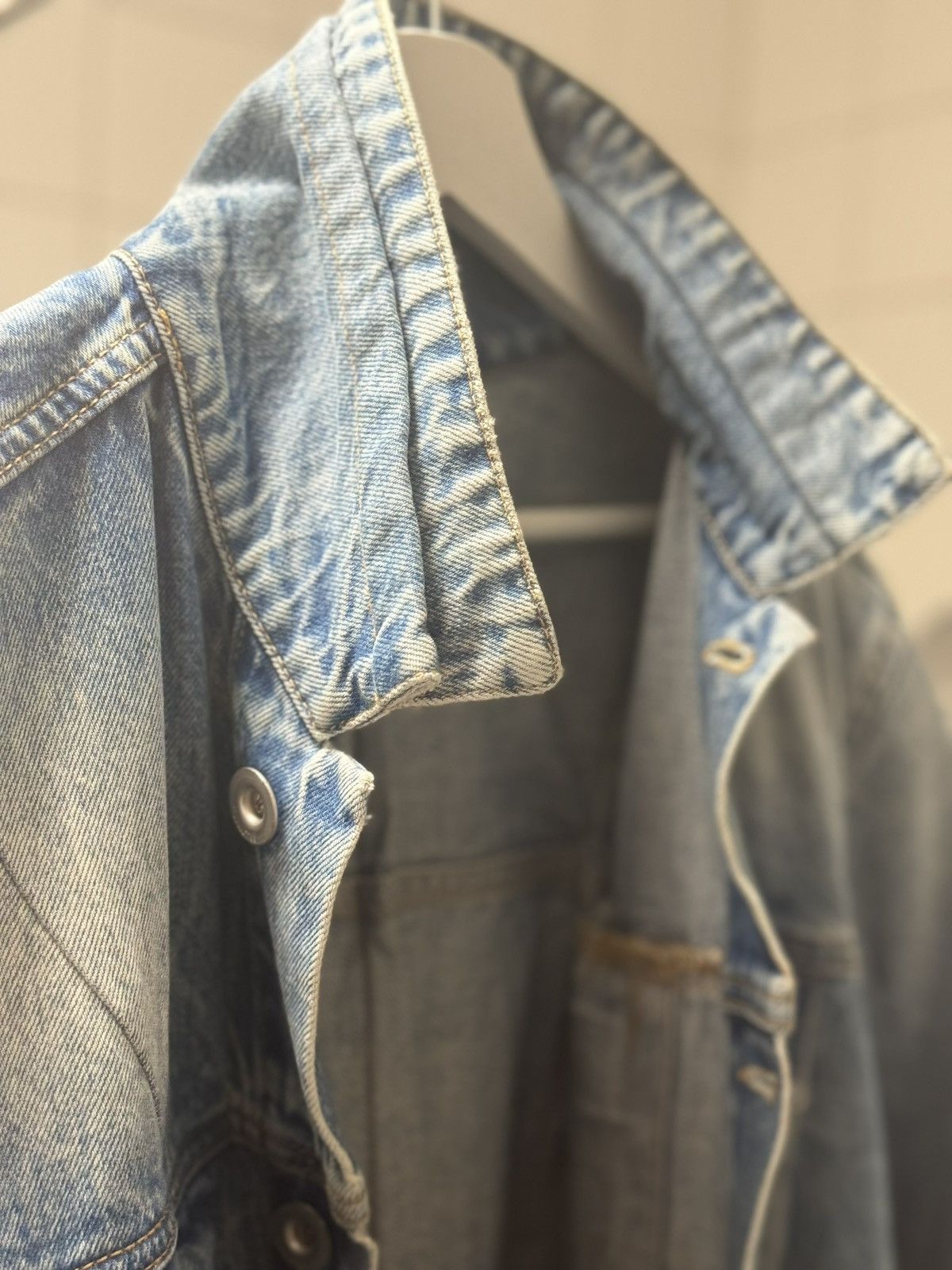 Ben Taverniti Unravel Project Assymetric Denim Jacket Size US XL / EU 56 / 4 - 9 Thumbnail