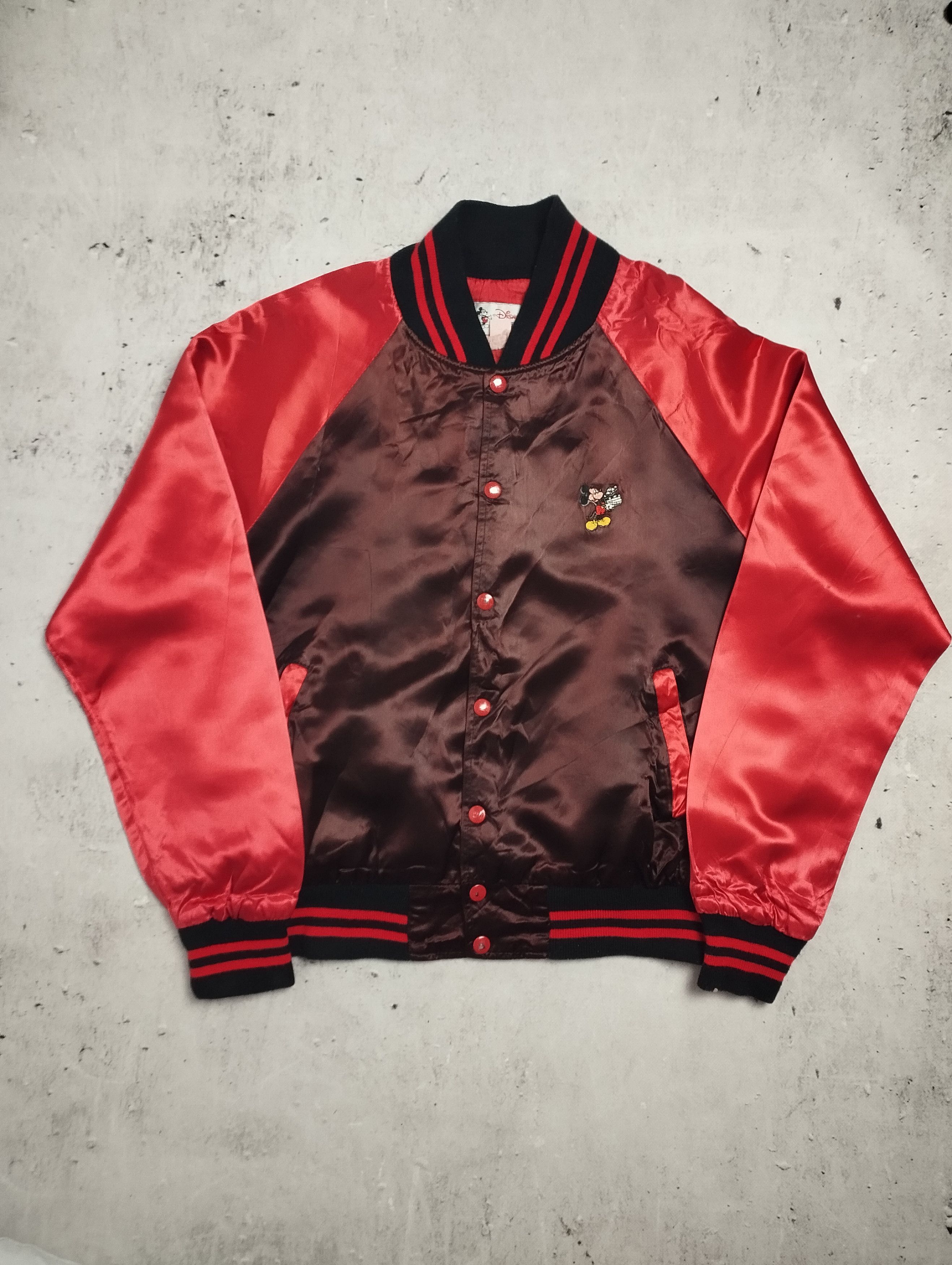 Disney × Mickey Mouse × Vintage rare vintage 80s 90s disney baseball bomber jacket disney Size US M / EU 48-50 / 2 - 2 Thumbnail