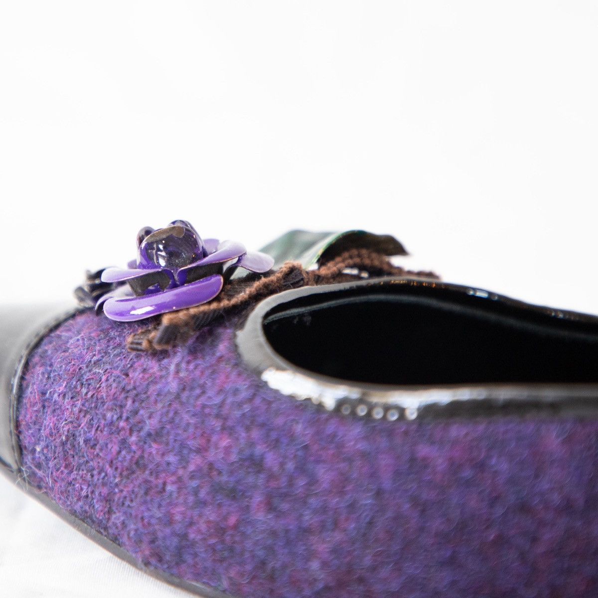 Miu Miu Miu Miu 90's Tweed Kitten Heel Mules Size US 9 / IT 39 - 6 Thumbnail