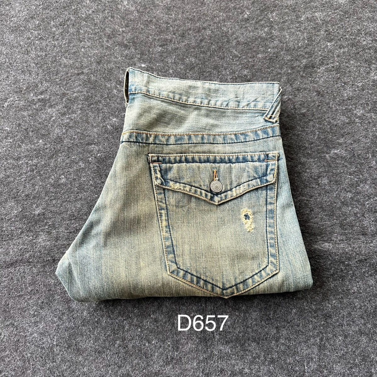 Takeo Kikuchi Vintage Takeo Kikuchi Japan Patchwork Denim 36x32 D657 Size US 36 / EU 52 - 18 Thumbnail