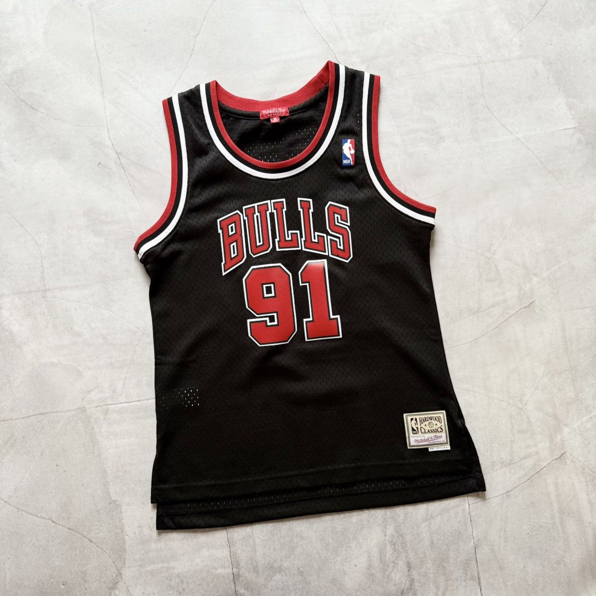 Mitchell & Ness Vintage NBA Chicago Bulls #91 Rodman Womens Jersey Size M / US 6-8 / IT 42-44 - 1 Thumbnail