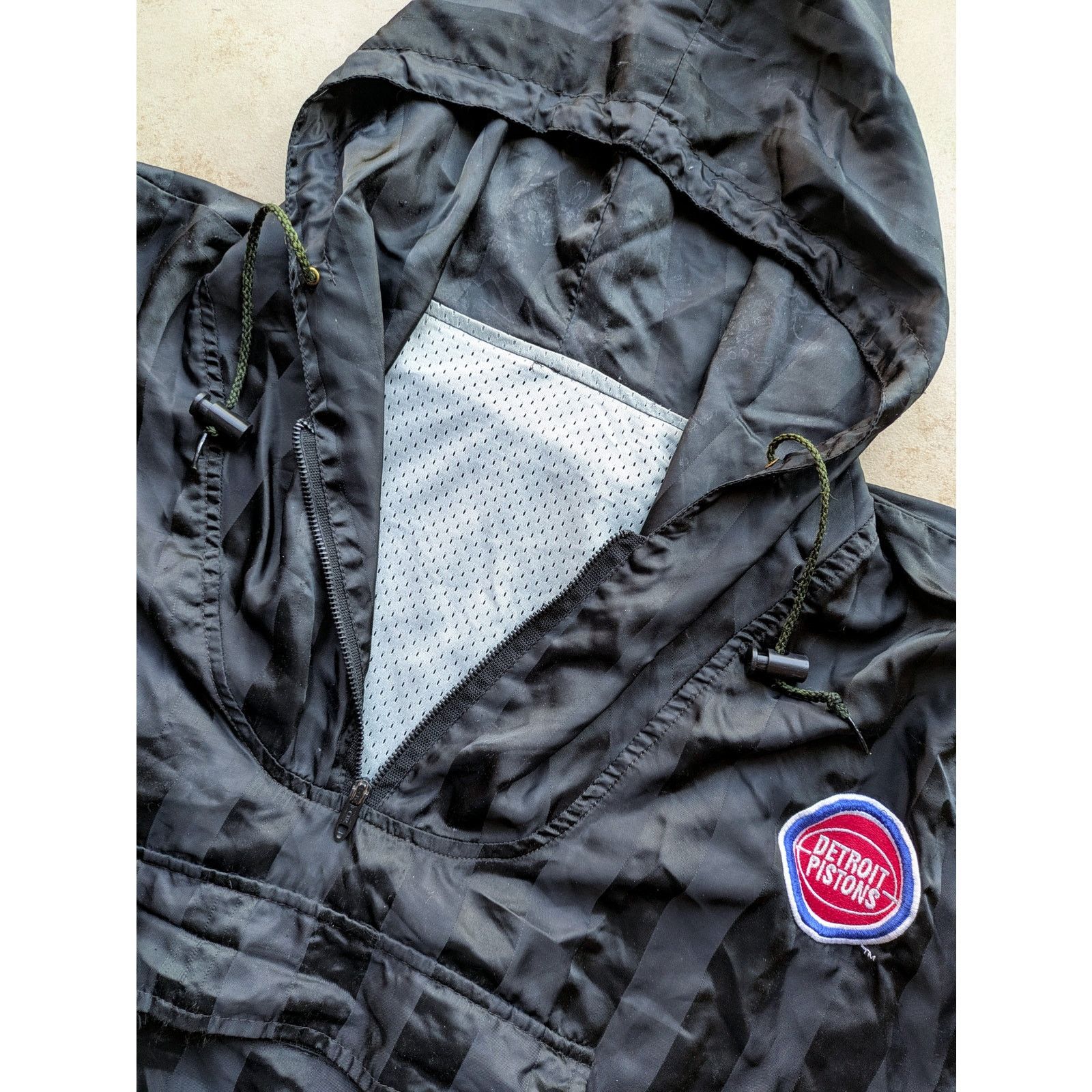 NBA × Starter Detroit Pistons 90s Two HYPE SALEM pullover XL black NBA vtg Size US XL / EU 56 / 4 - 1 Thumbnail