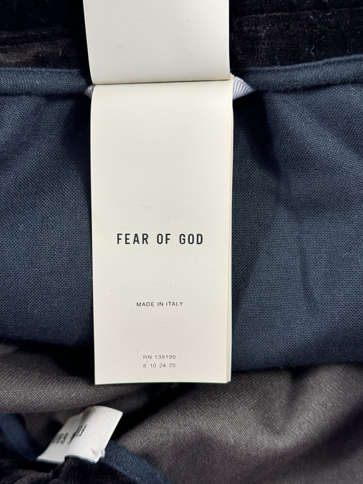 Fear of God Forum Striped Canvas-Trimmed Velvet Track Pants Size US 34 / EU 50 - 6 Thumbnail