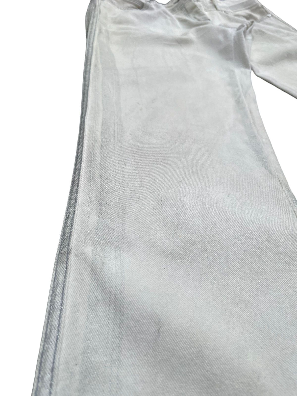Roberto Cavalli Roberto Cavalli White/Grey Abstract Denim Size 32" / US 10 / IT 46 - 3 Thumbnail