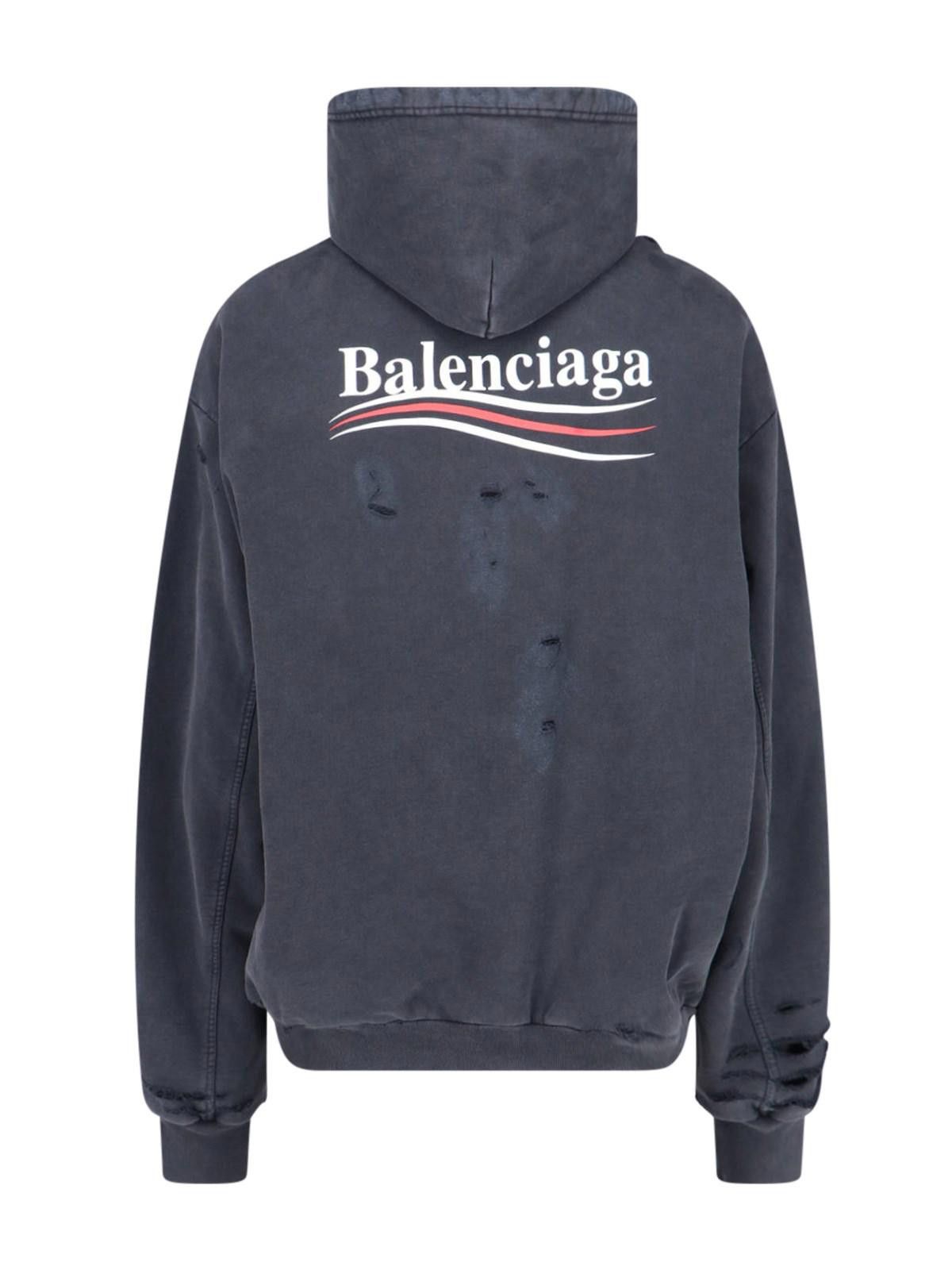 Balenciaga BALENCIAGA WOMEN’S POLITICAL CAMPAIGN HOODIE SIZE M Size ONE SIZE - 2 Thumbnail