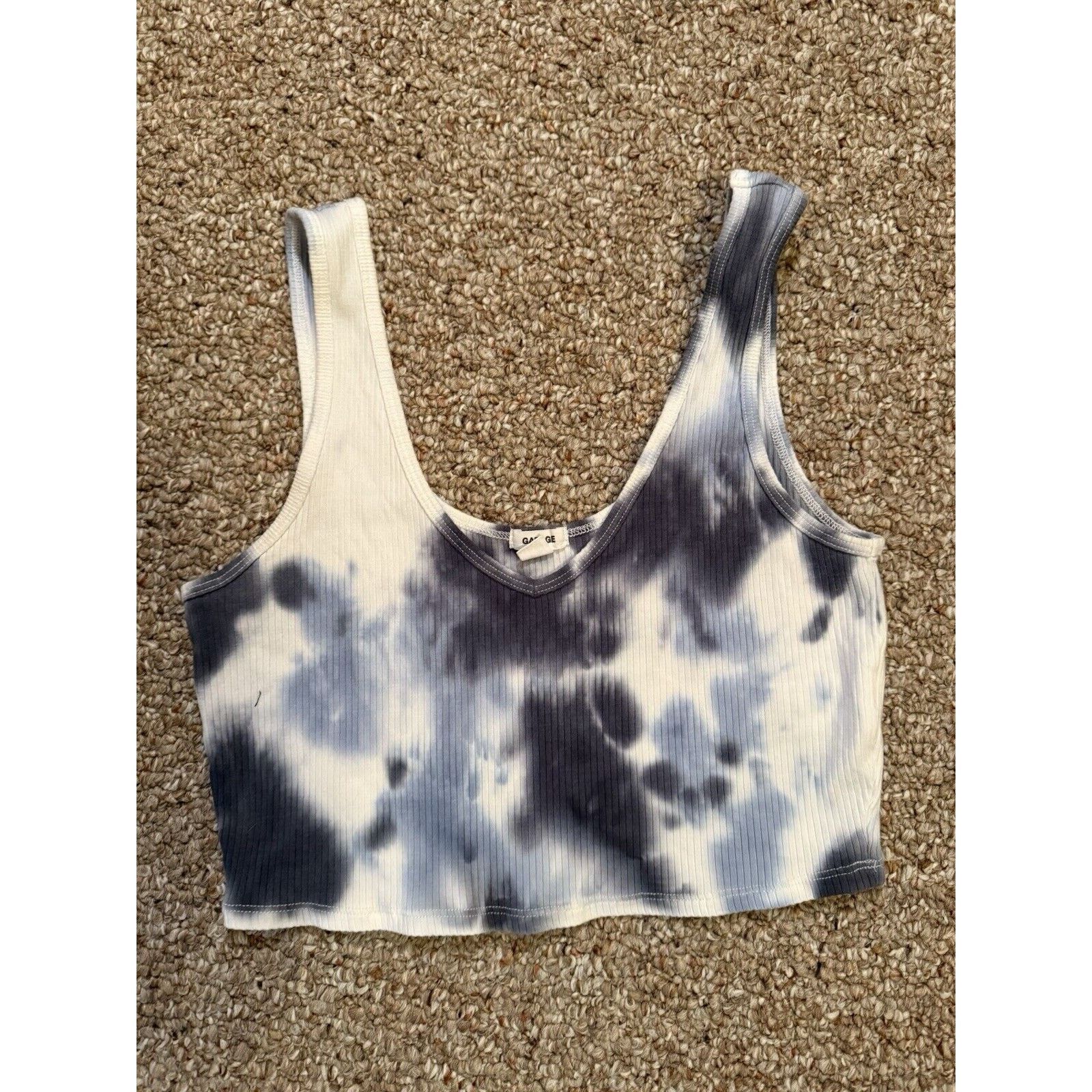 Garage Garage Tie Dye Crop Tank Top Juniors Size Medium Size M / US 6-8 / IT 42-44 - 1 Thumbnail