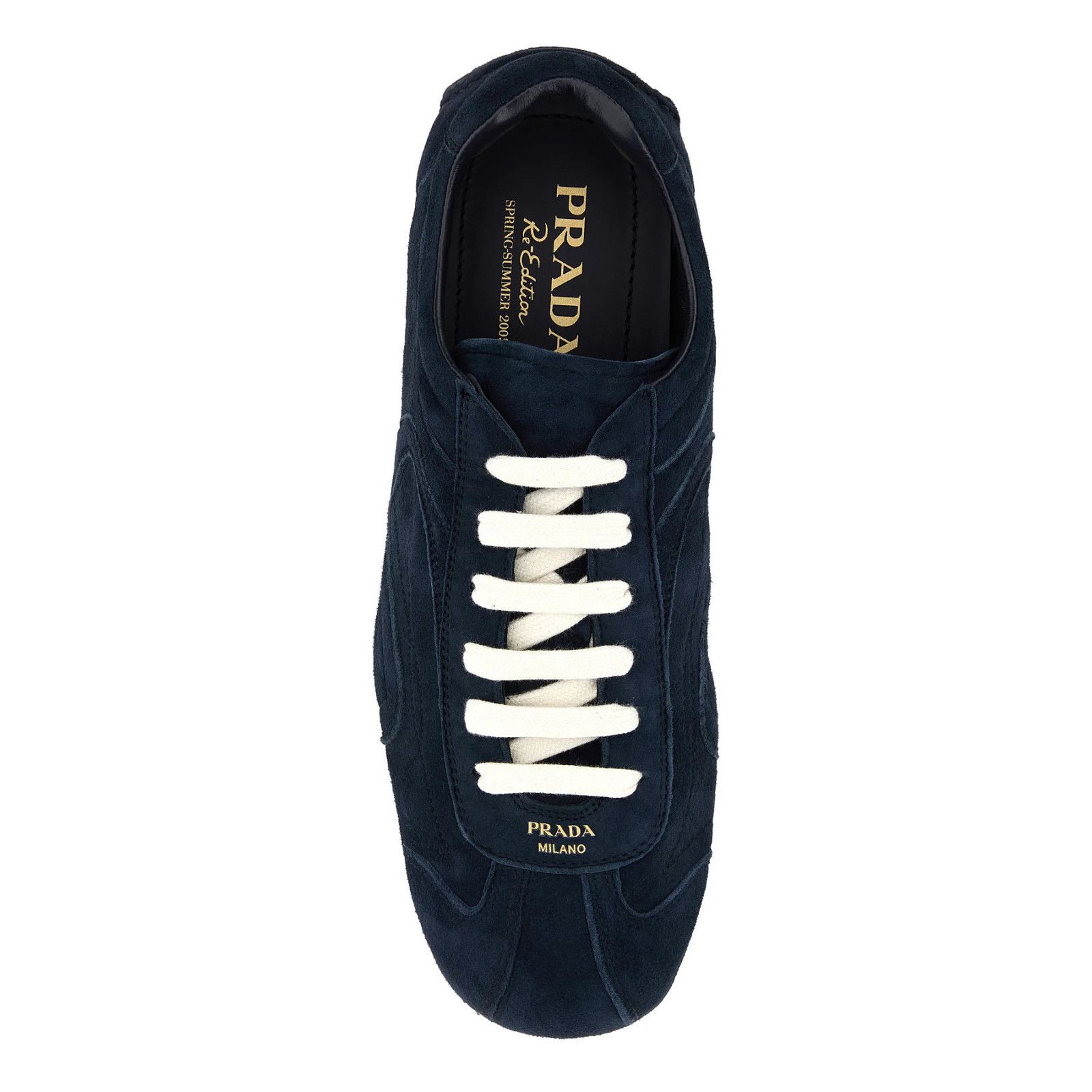 Prada PRADA Montecarlo $1120 Navy Suede/Mesh Sneakers New & Authen Size US 11 / IT 41 - 2 Thumbnail