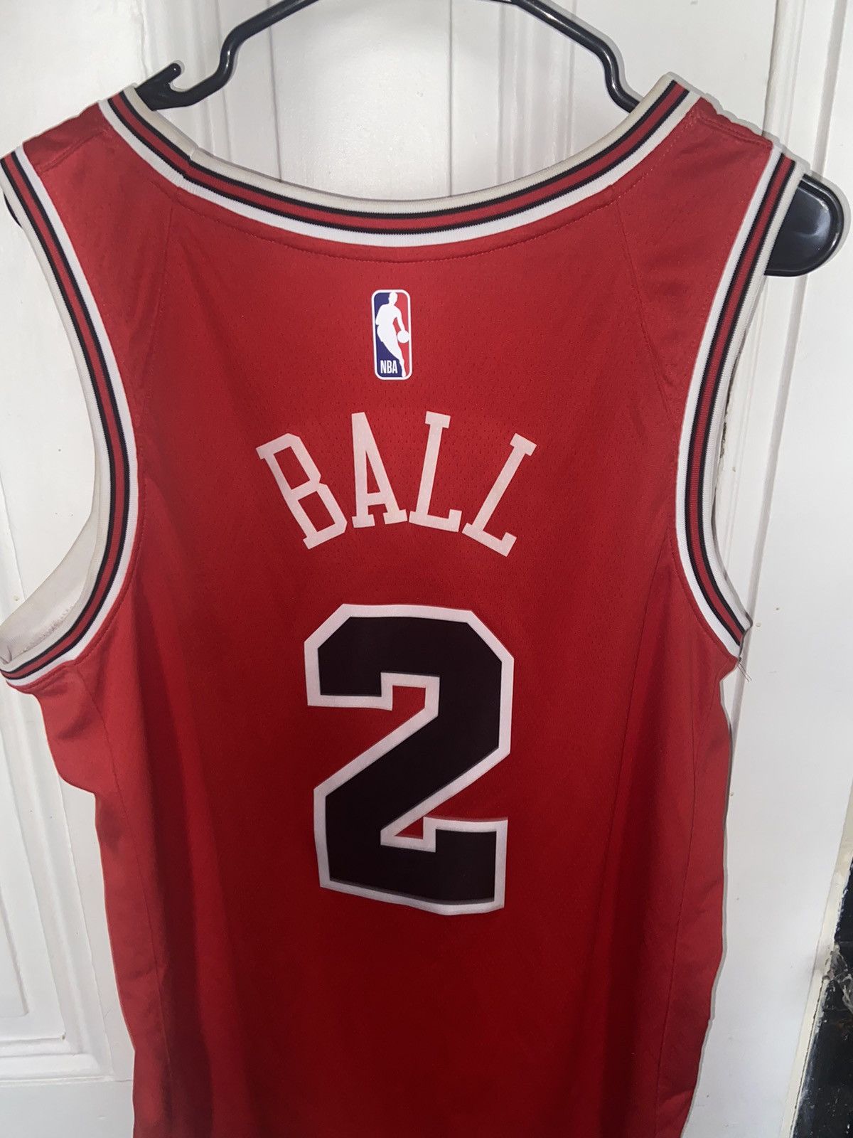 Nike Lonzo Ball Chicago Bulls Icon Jersey Size US L / EU 52-54 / 3 - 4 Thumbnail
