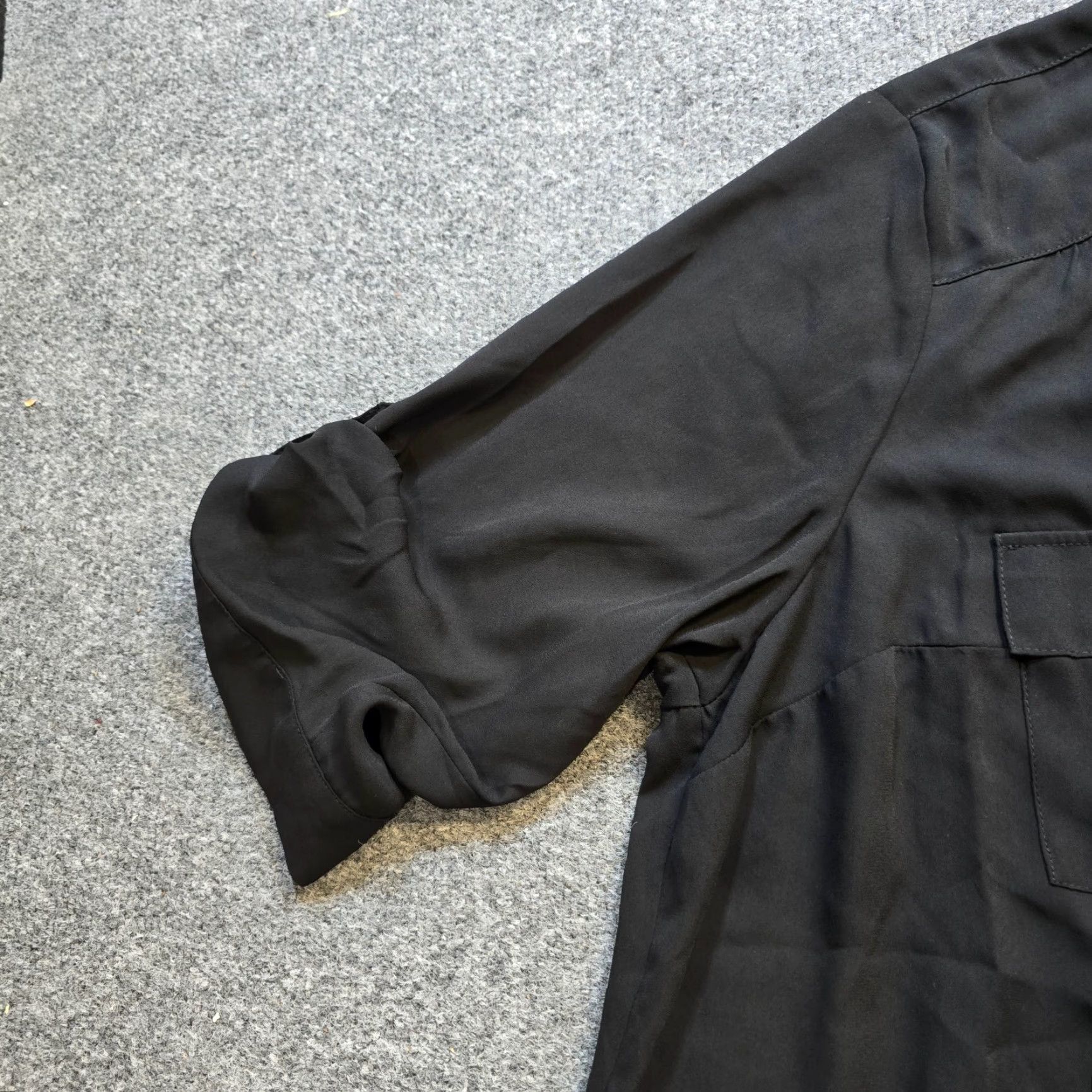Torrid Torrid Top Womens 3X Black Sheer Harper V Neck Button Career Casual Minimal Blouse Shirt Size XXL / US 16-18 / IT 52-54 - 4 Thumbnail