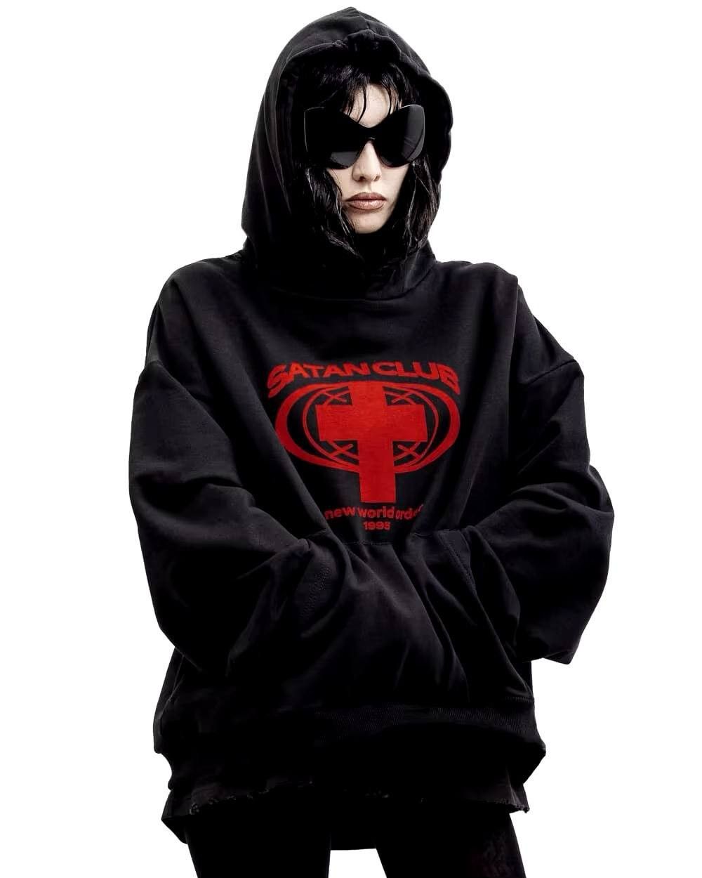 Japanese Brand × Vintage gothic hooded sweatshirt Size US L / EU 52-54 / 3 - 3 Thumbnail