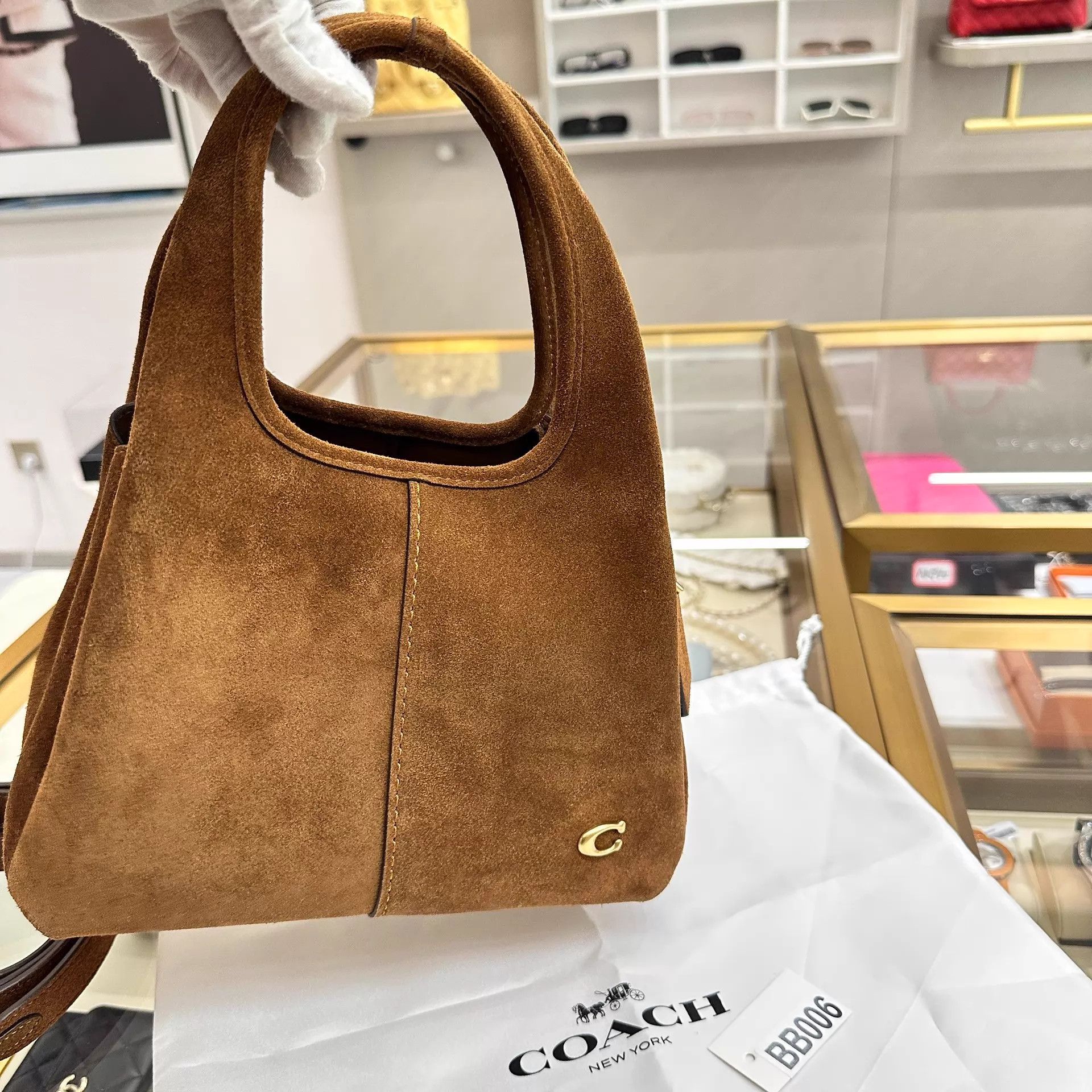 Coach Coach Lana23 Suede Tote 23x14x18 Size ONE SIZE - 9 Thumbnail