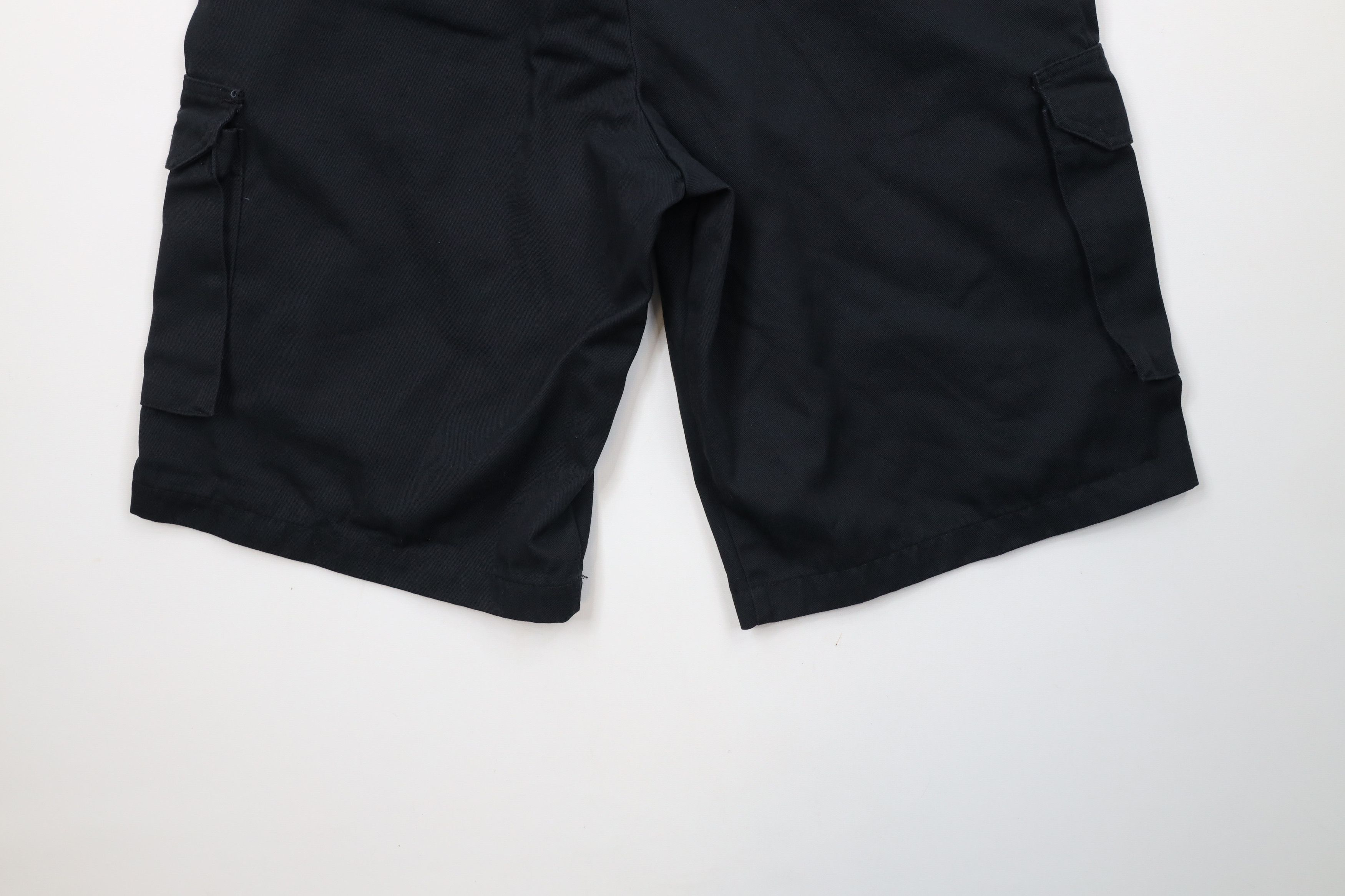 Dickies × Vintage Vintage Y2K Dickies Spell Out Loose Fit Cargo Shorts Black Size US 34 / EU 50 - 13 Thumbnail