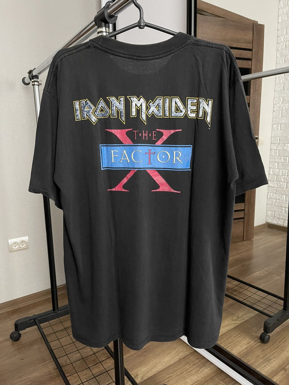 Band Tees 1995 Iron Maiden The X Factor Vintage Rock Band T-Shirt Tee Size US XL / EU 56 / 4 - 8 Thumbnail