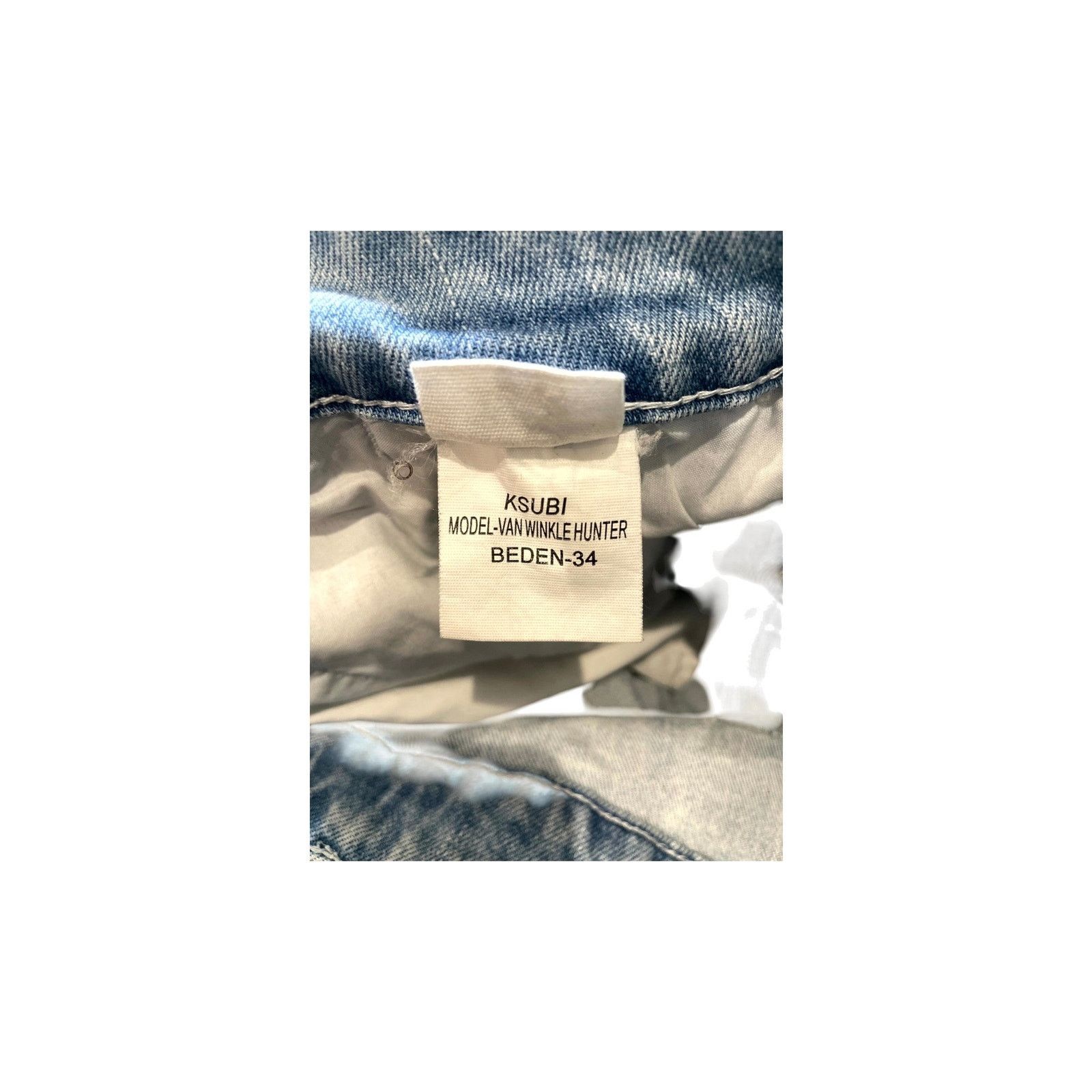 Ksubi Ksubi Light Wash & Red Jeans Size US 34 / EU 50 - 7 Thumbnail