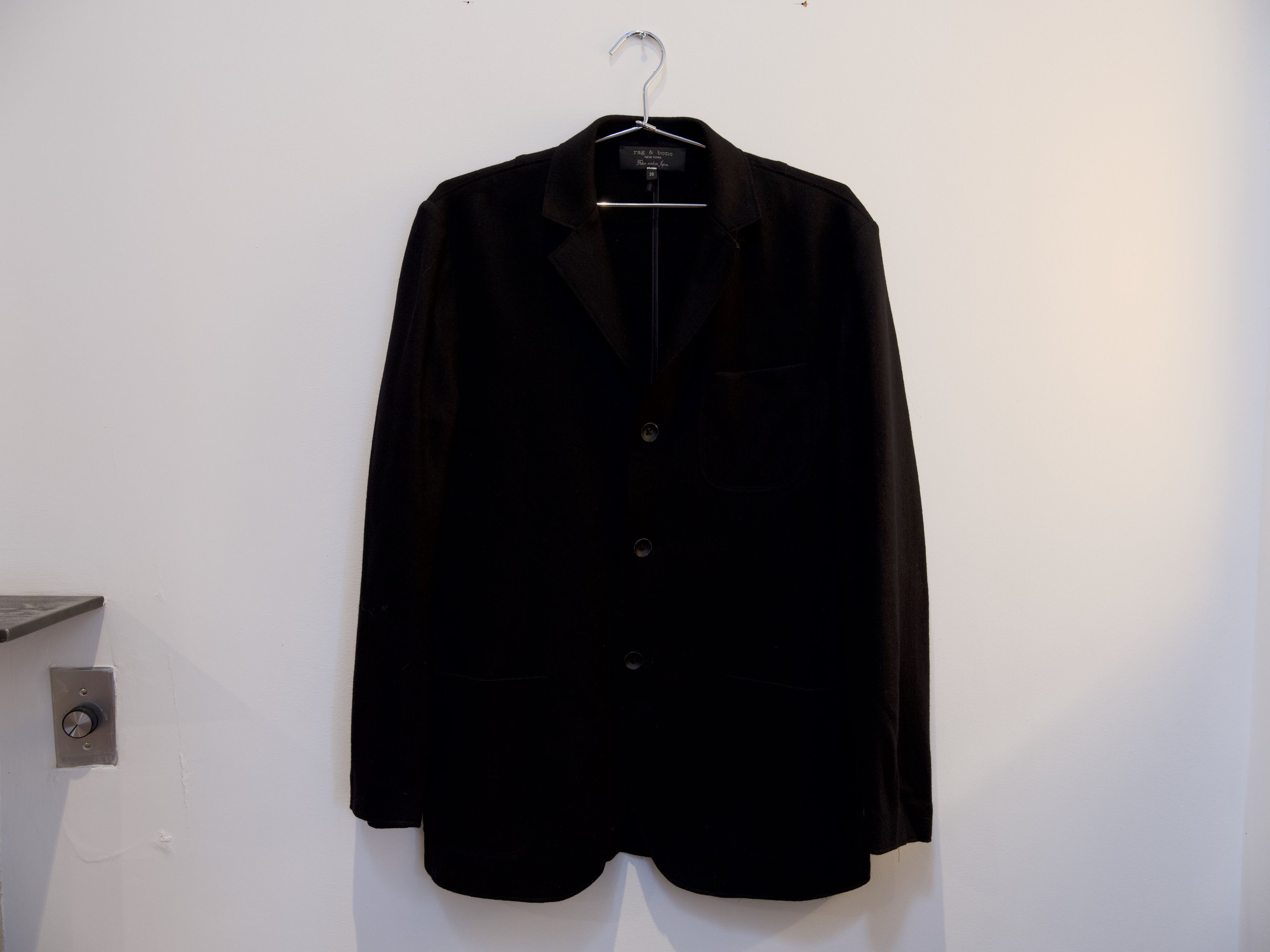 Rag & Bone Rag & Bone Black Japanese Knit Wool Sportcoat 38 Size US M / EU 48-50 / 2 - 2 Thumbnail