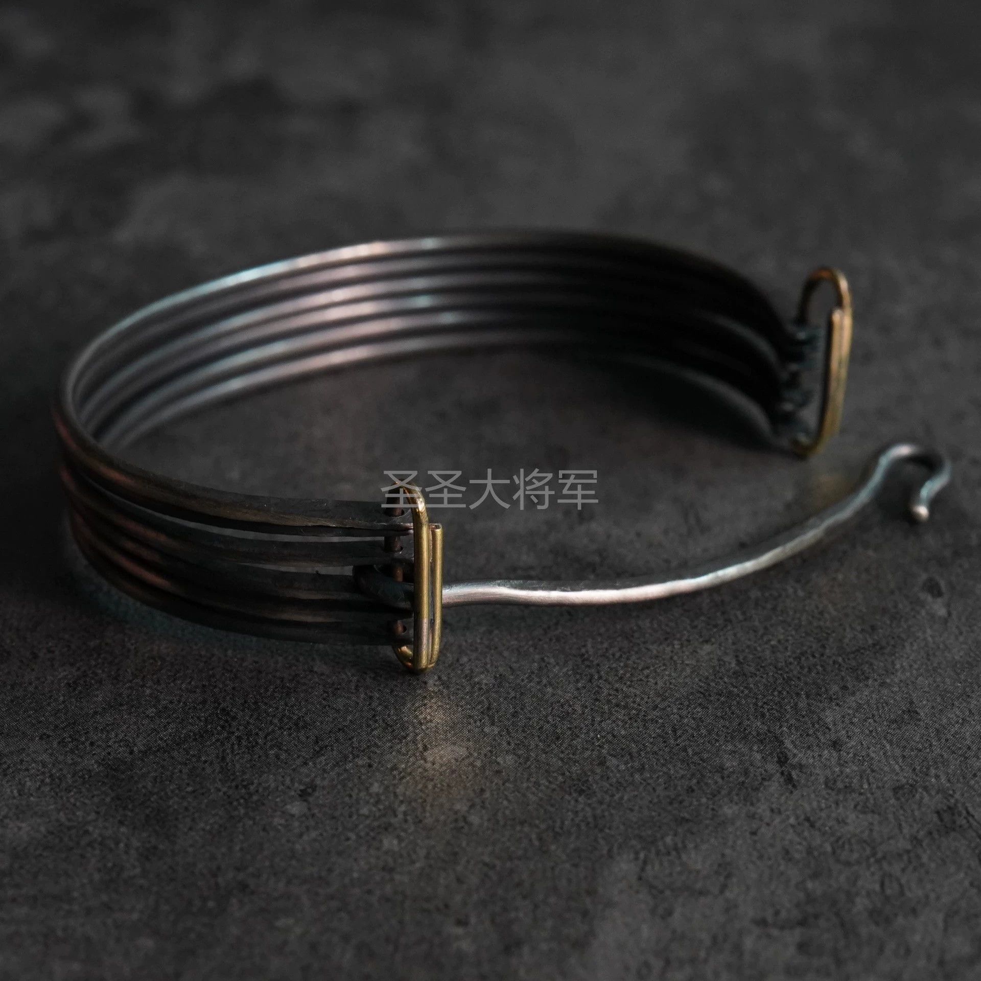 DETAJ Detaj x Uma Wang Africa Stack Silver Hoop Brac Wrist15cm Size ONE SIZE - 4 Thumbnail