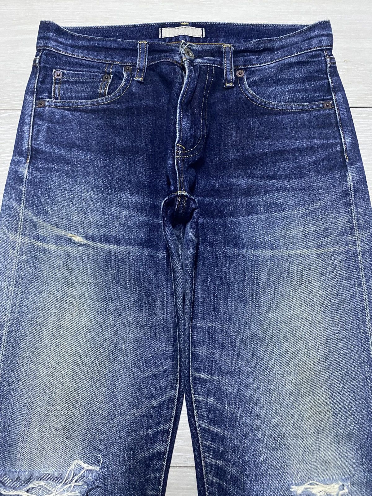 Uniqlo Vintage Japanese Brand Uniqlo Selvedge Slim Skinny Jeans Size US 29 - 3 Thumbnail
