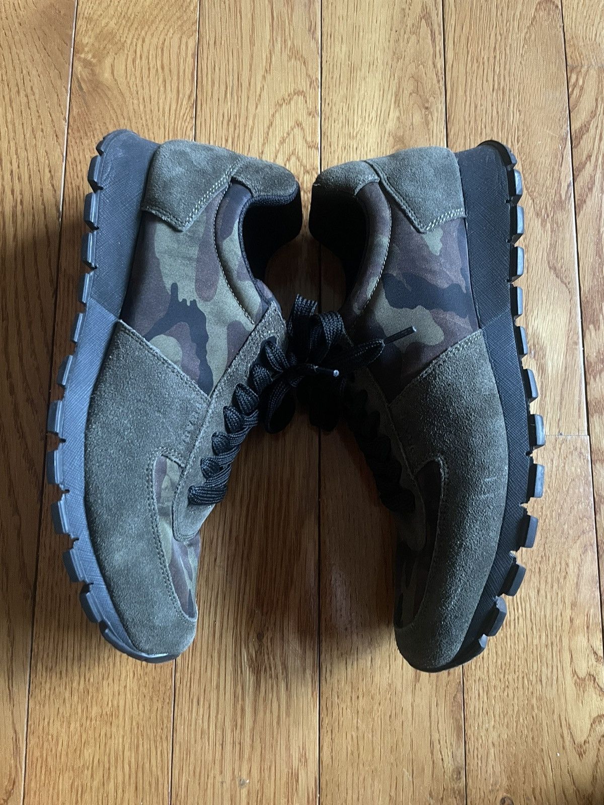Prada MEN’S PRADA CAMO LOW TOPS Size US 8 / EU 41 - 3 Thumbnail
