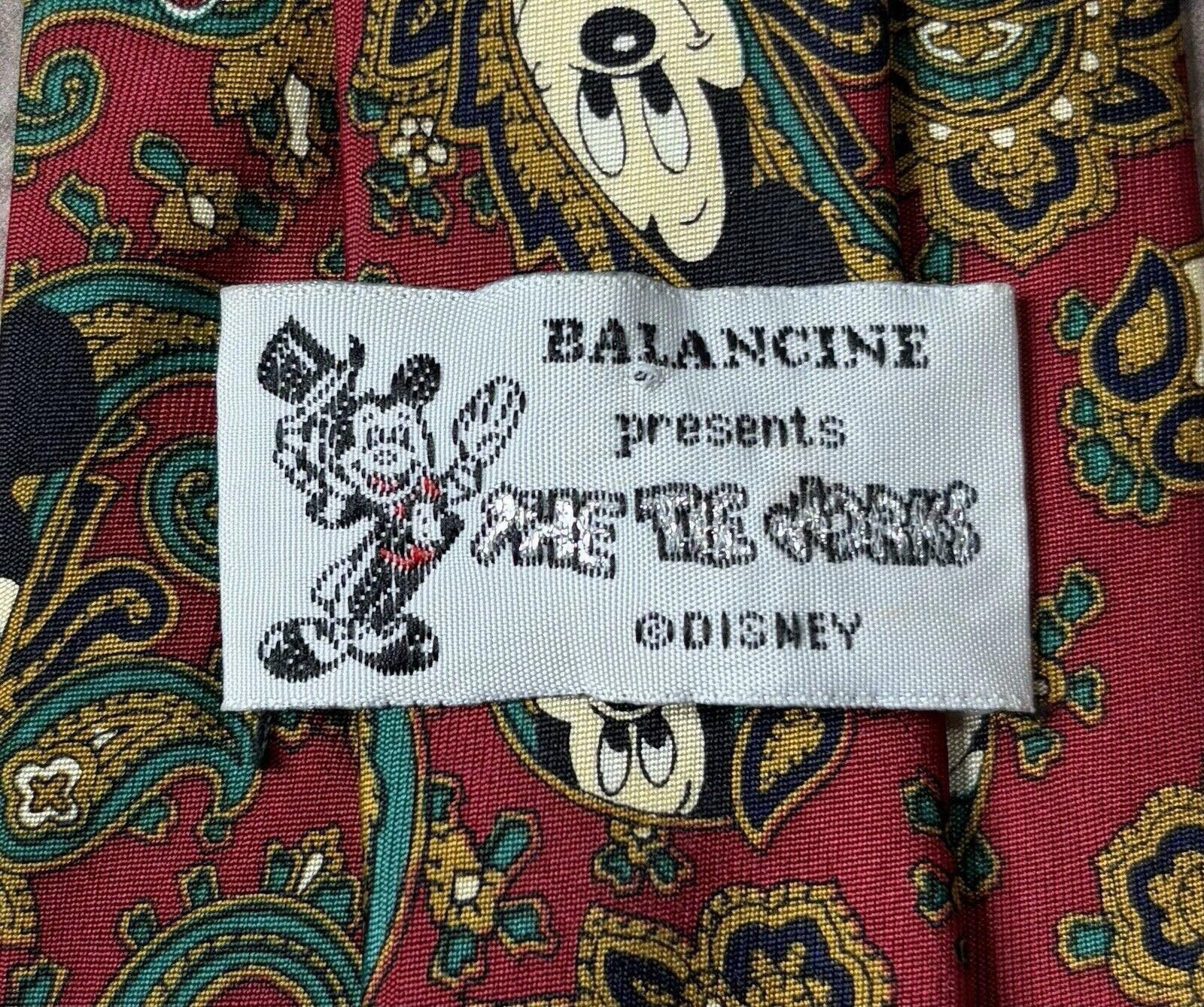 Disney Disney Balancine The Tie Works Silk Neck Tie Paisley 90s Size ONE SIZE - 2 Thumbnail