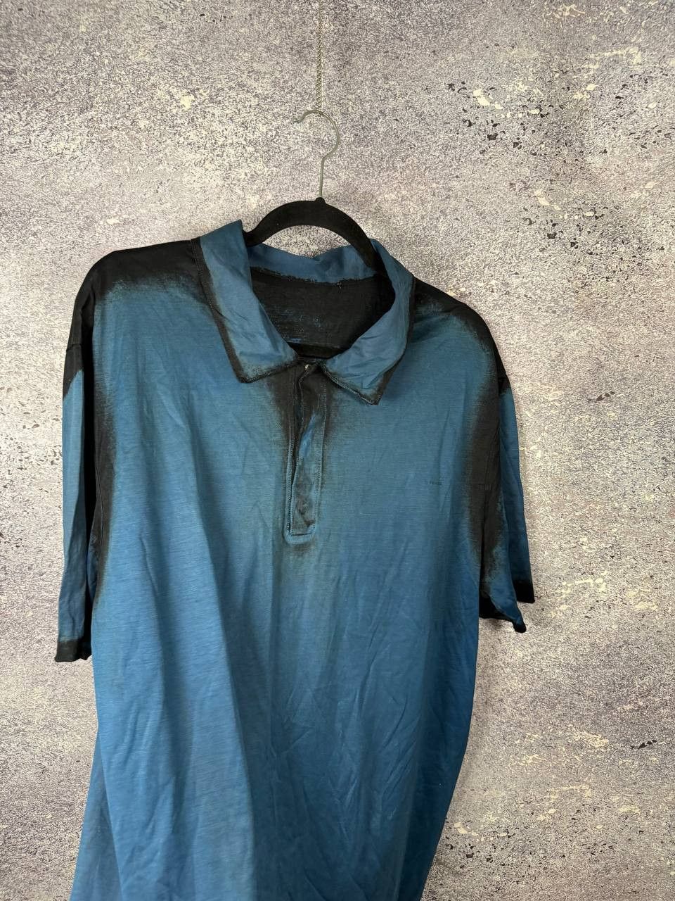 Prada Rare Archive Prada Garmen dye Polo T-Shirt y2k 2XL Size Size US XXL / EU 58 / 5 - 15 Thumbnail