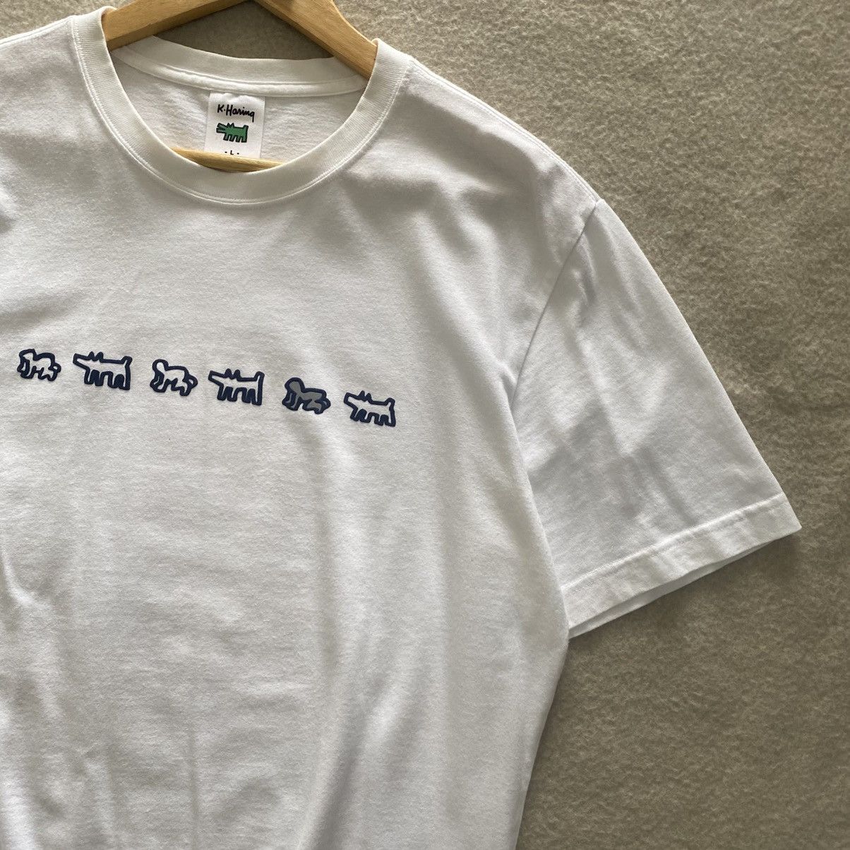 Keith Haring × Uniqlo × Vintage Vintage Y2K Keith Haring Uniqlo Tshirt Size LARGE Size US L / EU 52-54 / 3 - 3 Thumbnail