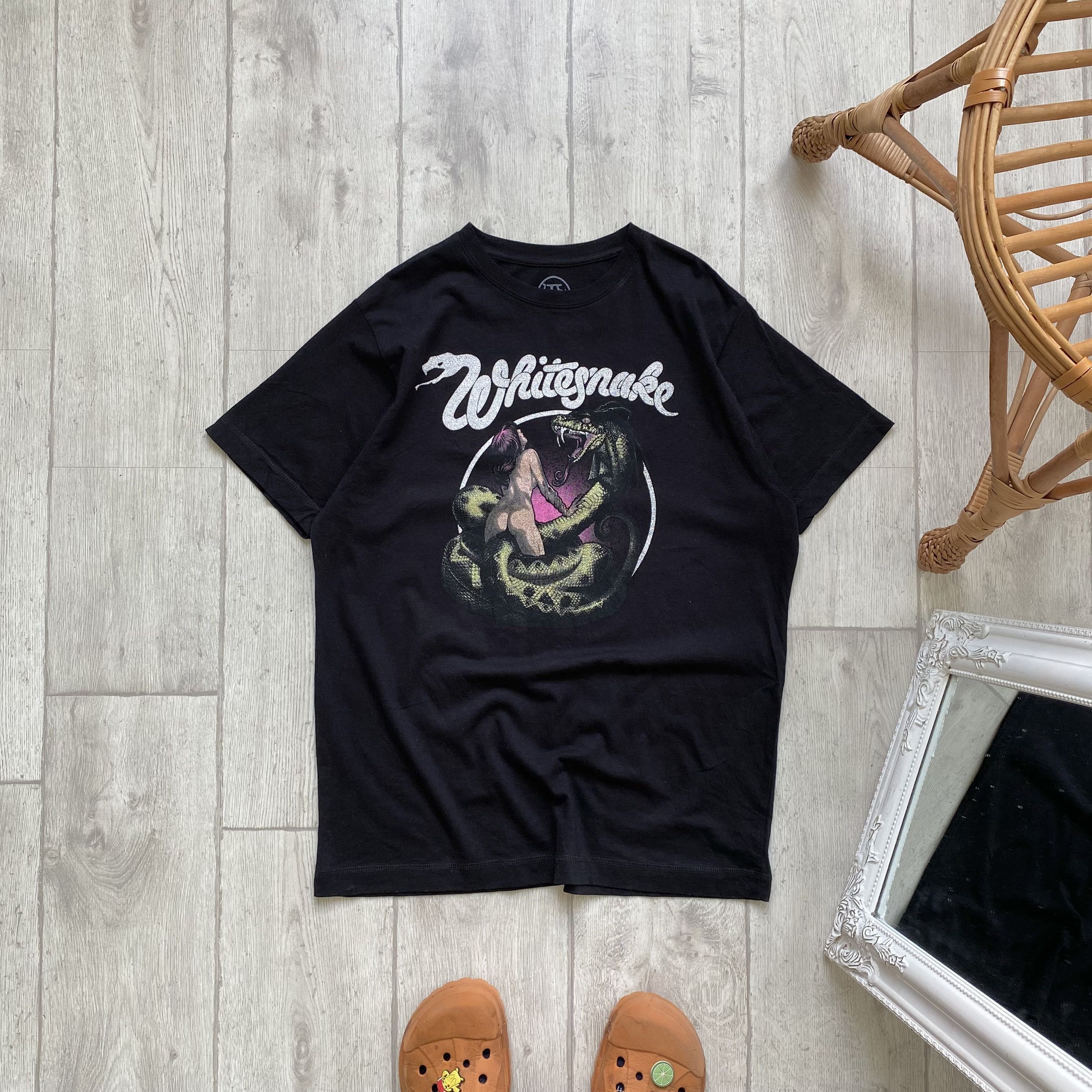 Band Tees 🐍 Rock band WITHESNAKE Lovehunte logo tee 00s vintage Size US L / EU 52-54 / 3 - 2 Thumbnail